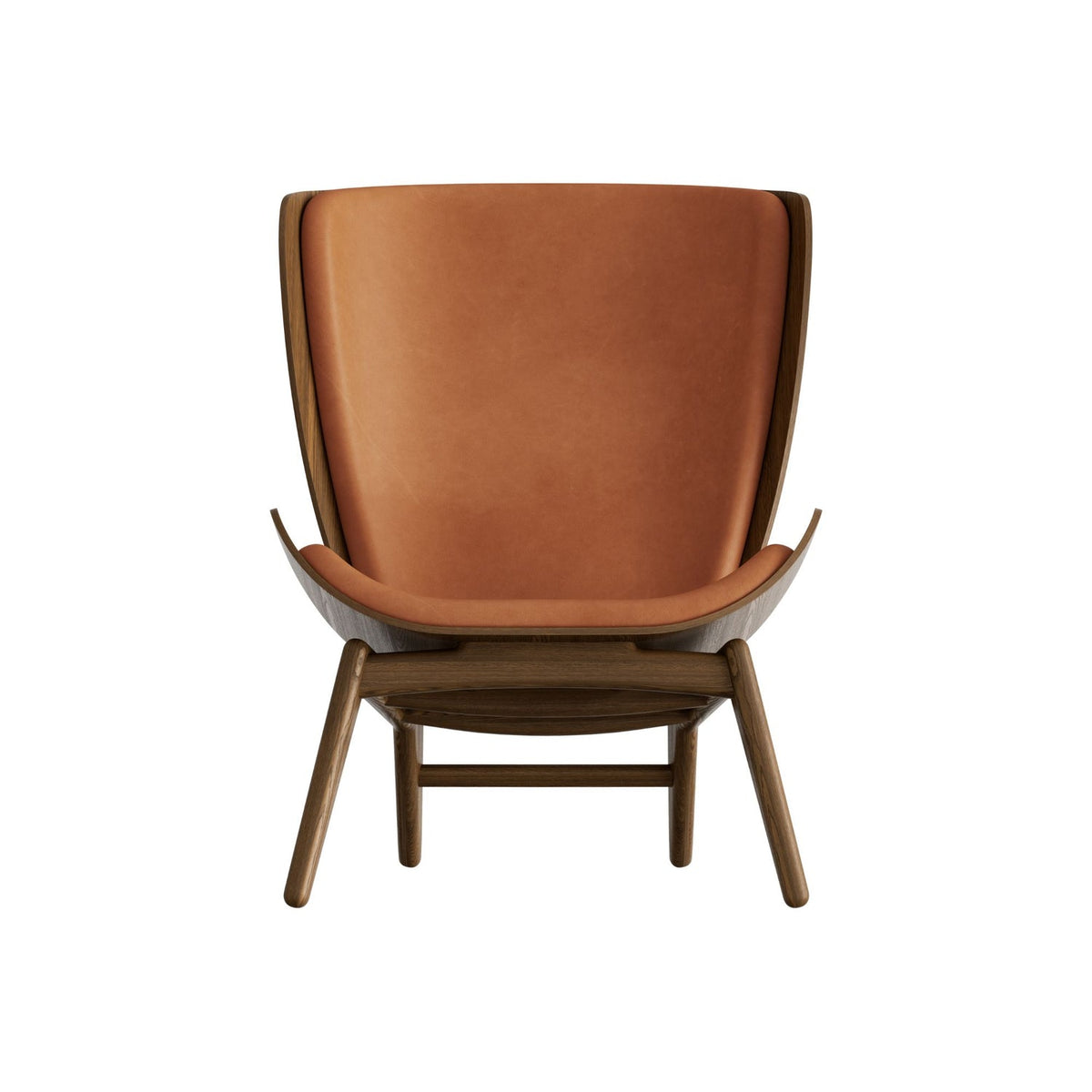 UMAGE The Reader loungestol – Lakeret mørkbejdset eg / Dunes leather