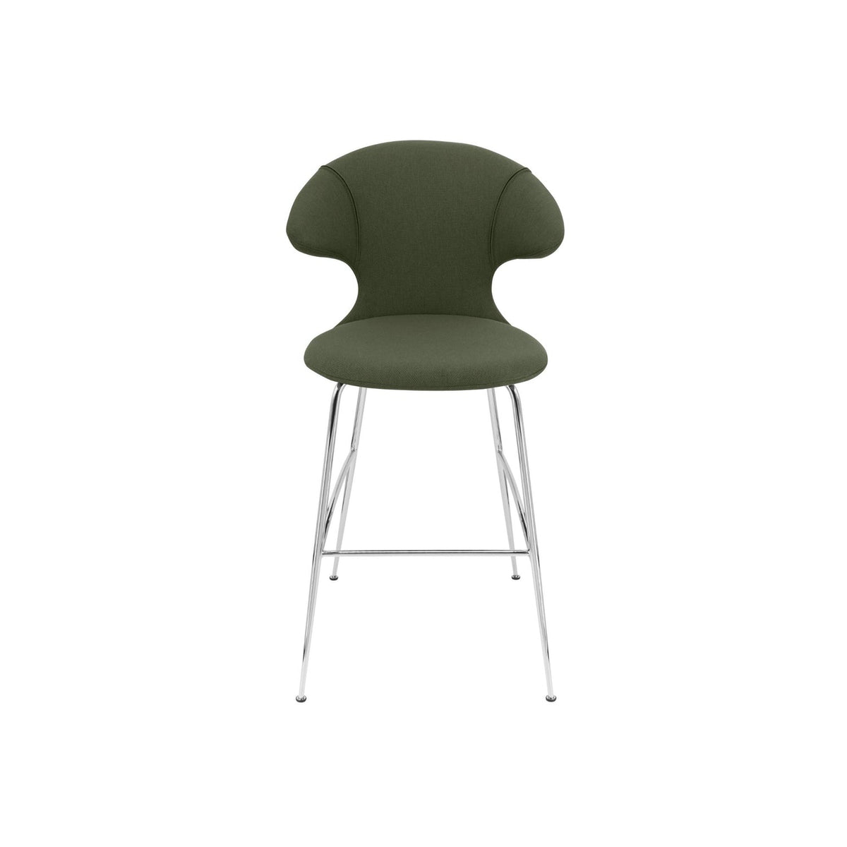 UMAGE Time Flies barstol – Chrome / Racing Green