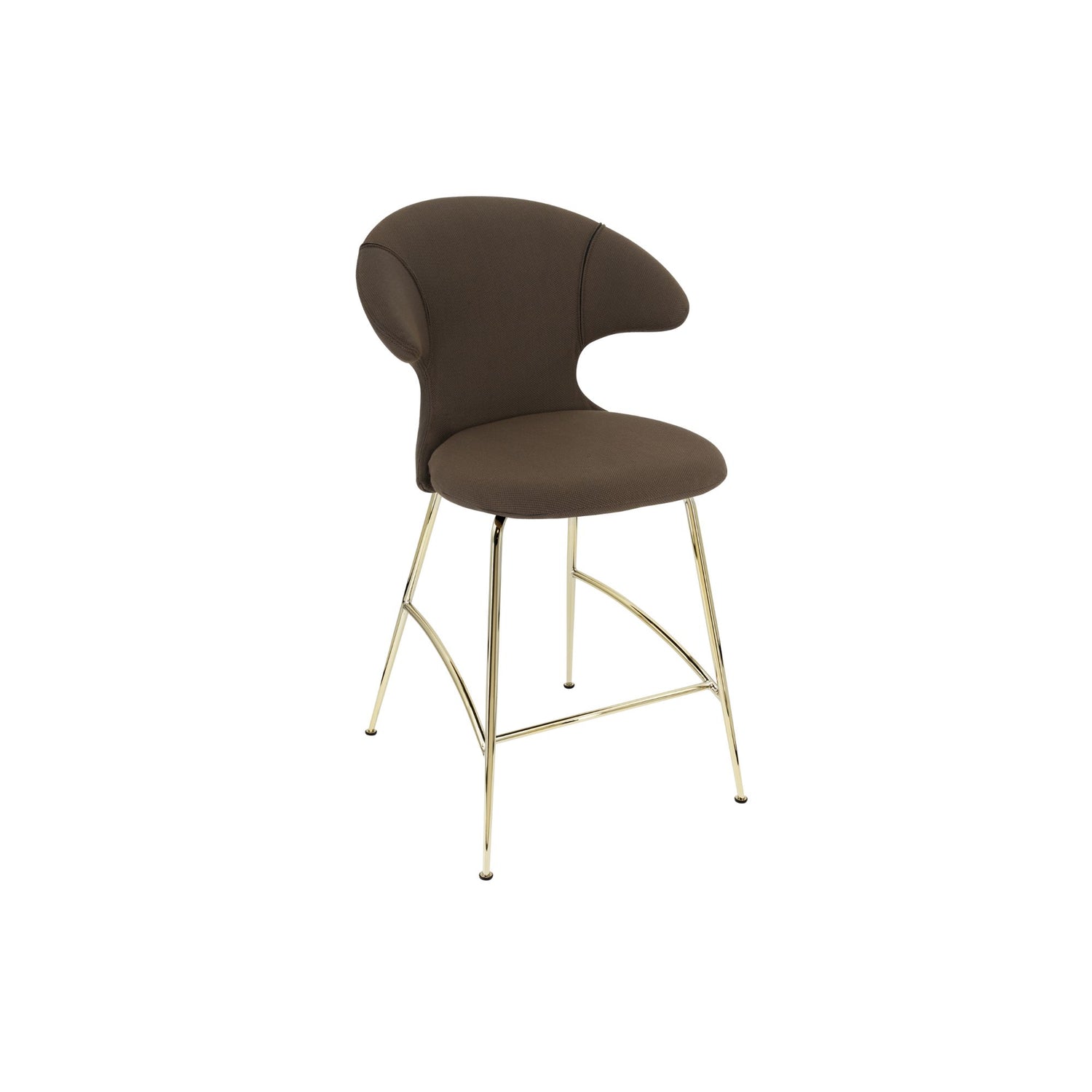 UMAGE Time Flies counterstol – Plated Brass / Mocca