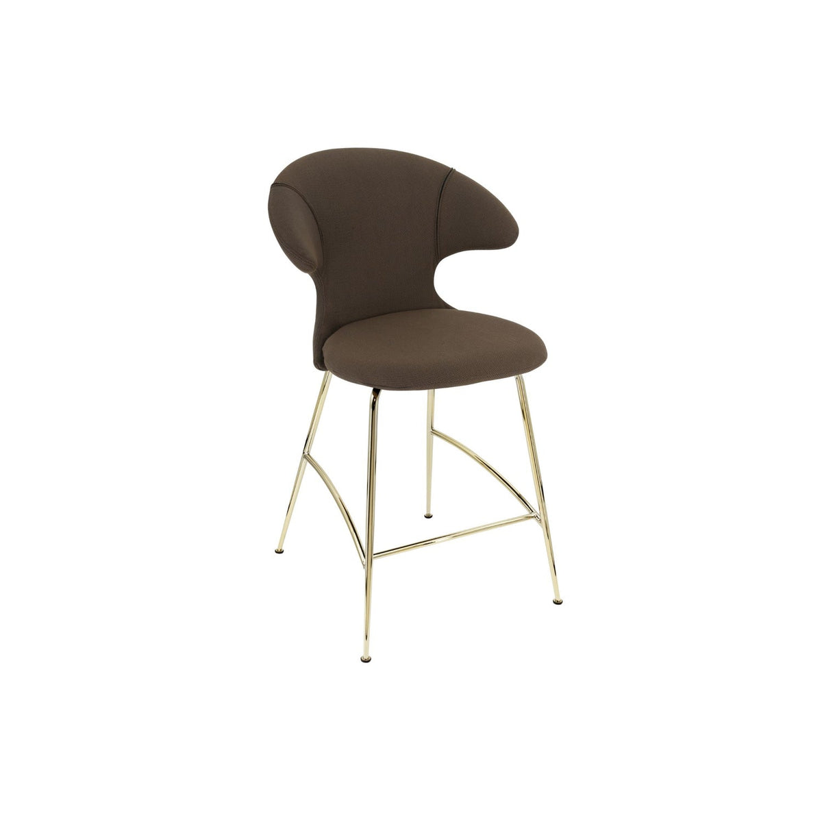 UMAGE Time Flies counterstol – Plated Brass / Mocca
