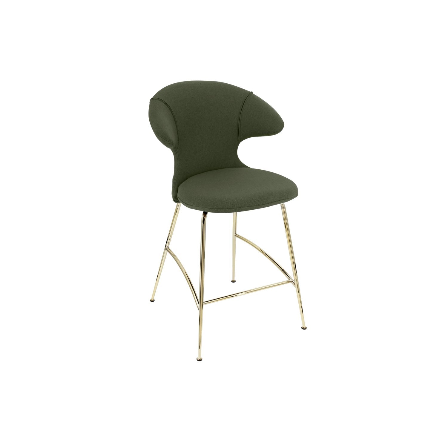 UMAGE Time Flies counterstol – Plated Brass / Racing Green