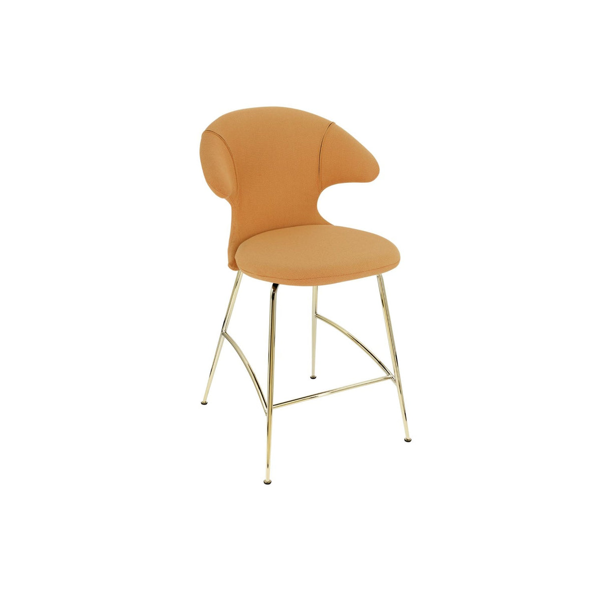 UMAGE Time Flies counterstol – Plated Brass / Tangerine
