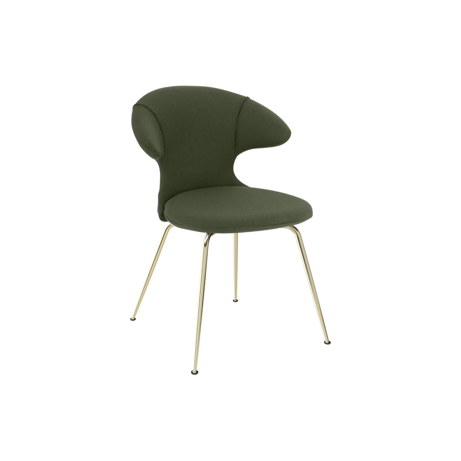 UMAGE Time Flies spisebordsstol – Plated Brass / Racing Green