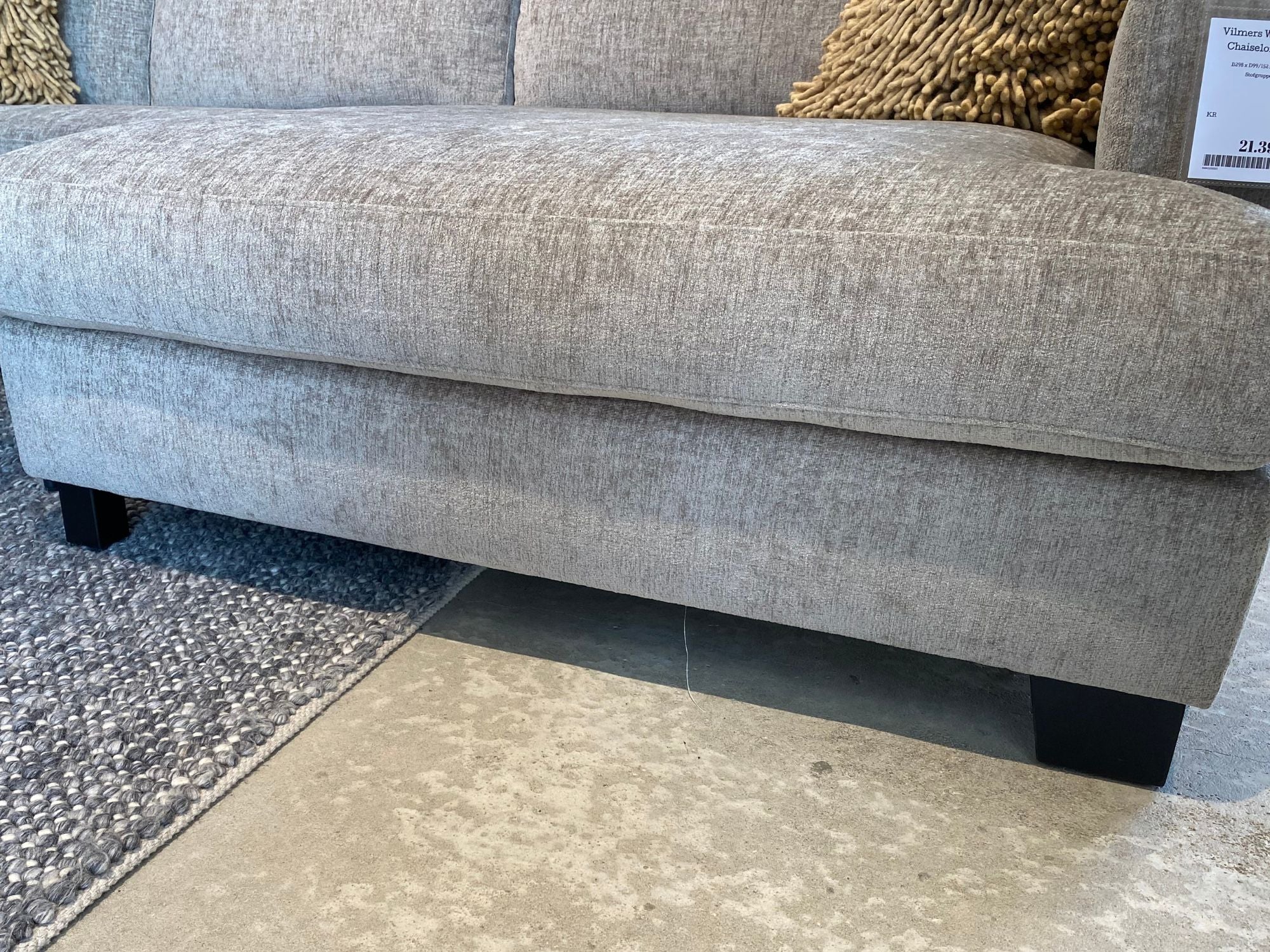 DEMO MODEL - Vilmers Waterfall chaiselongsofa - AFHENTNINGSTILBUD