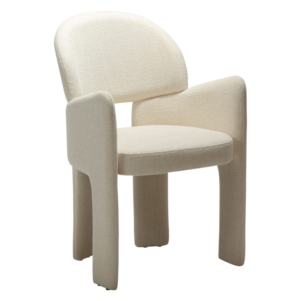 Dan-Form Aole spisebordsstol i Simply Beige bouclé