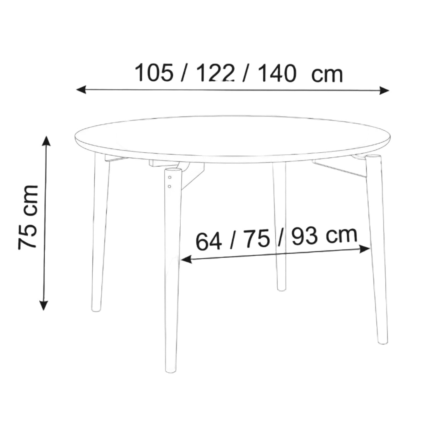 Aeris Round spisebord
