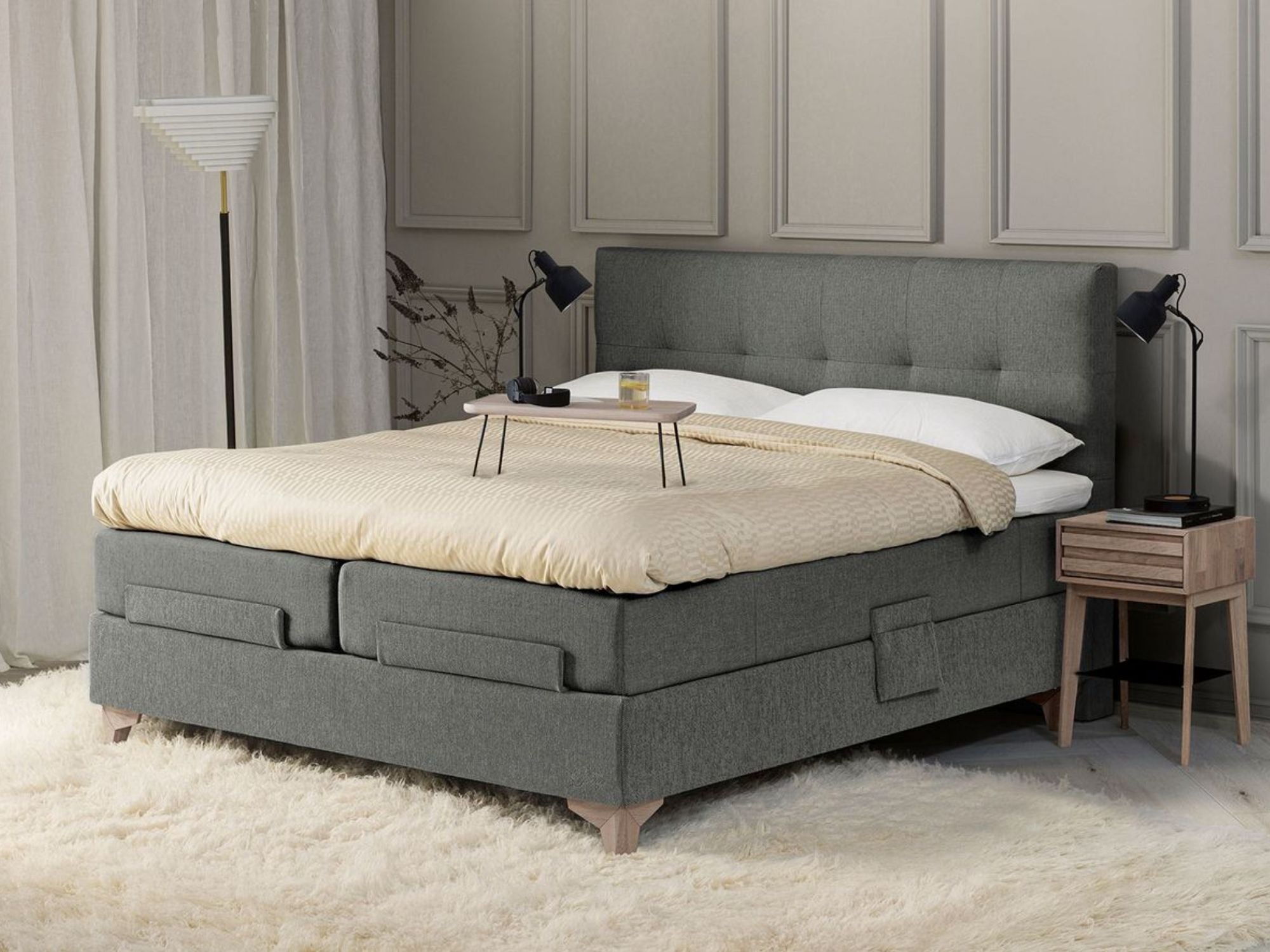 Prestige Aqtive 2 elevationsseng m/topmadras inkl. sengeben