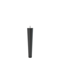Rundt konisk ben - sort - 10 cm