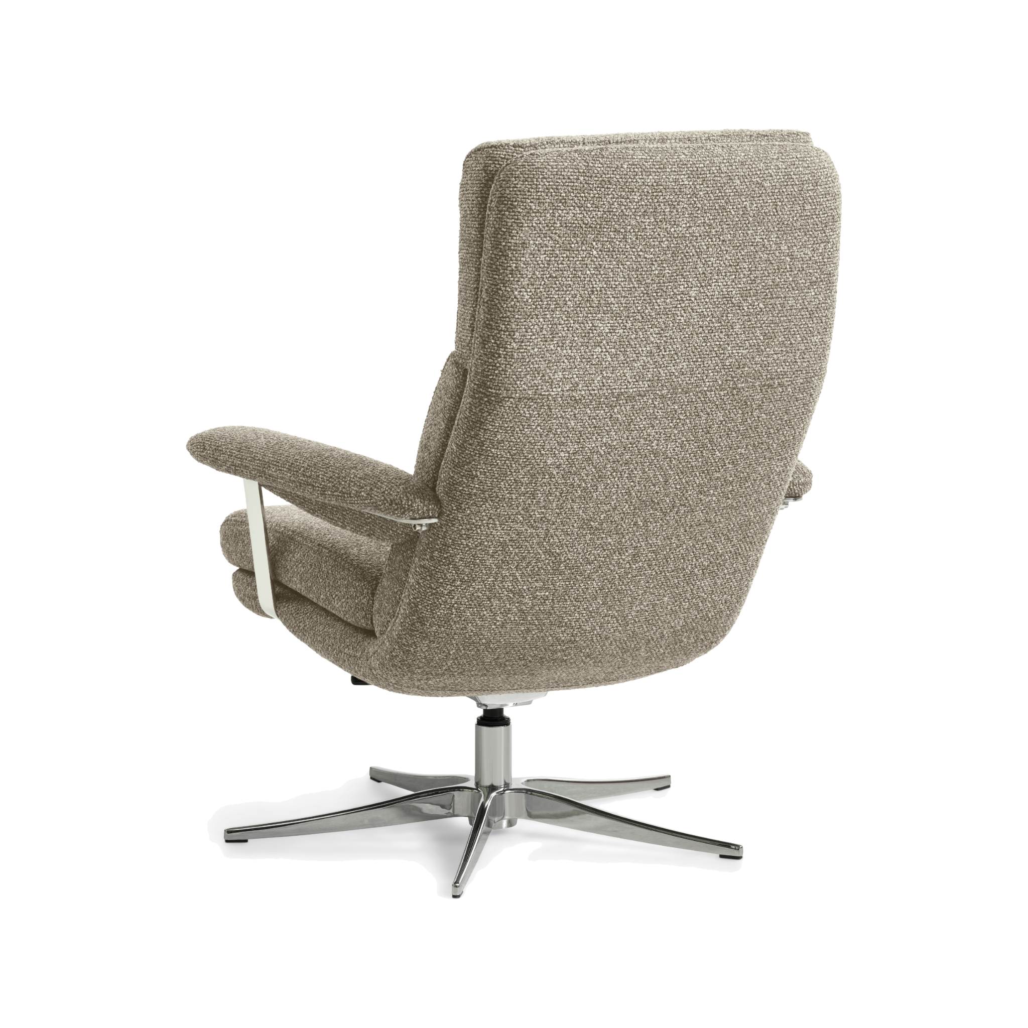 Lexpo Connor lænestol i beige med chromeben