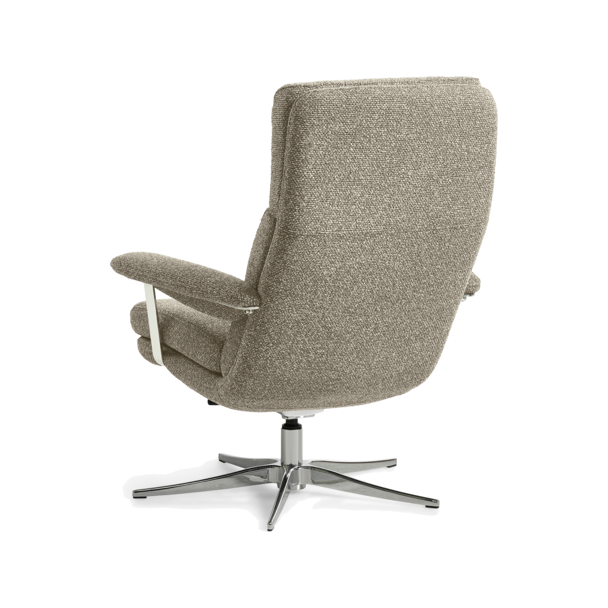 Lexpo Connor lænestol i beige med chromeben