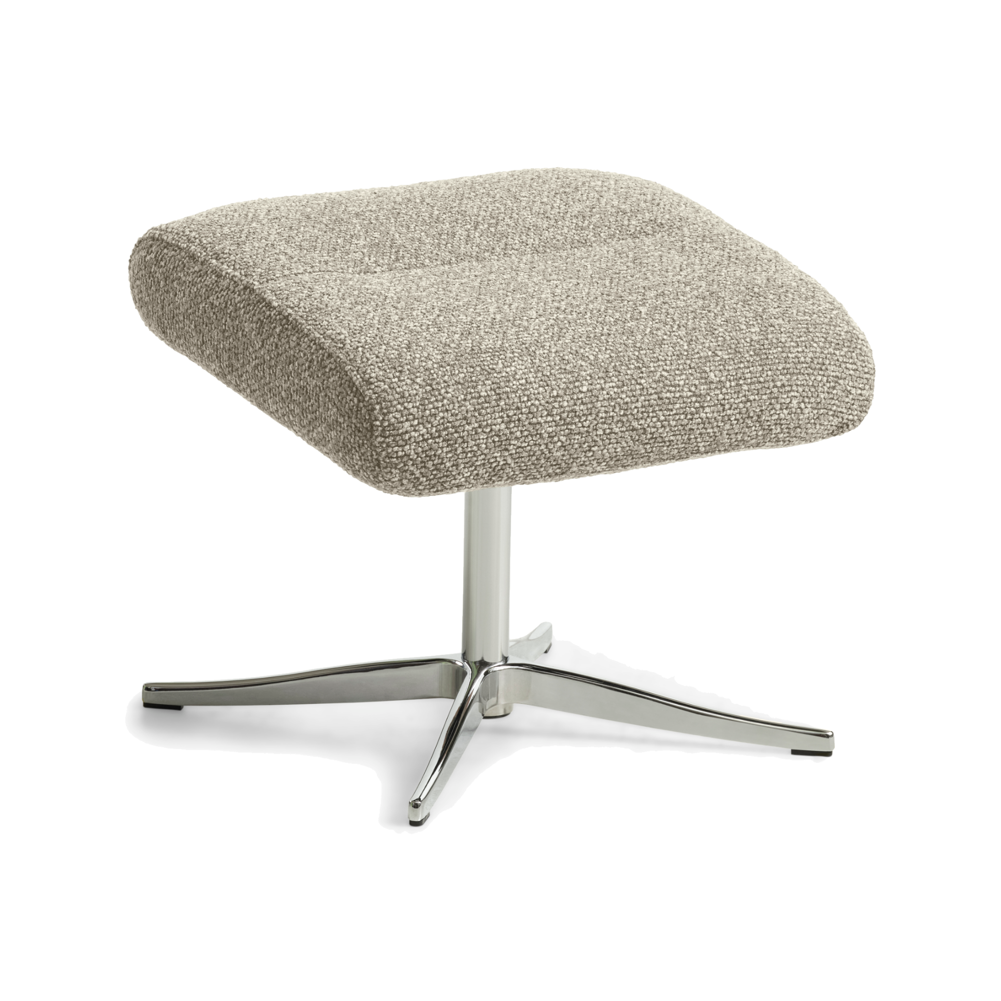 Lexpo Connor lænestol i beige med chromeben