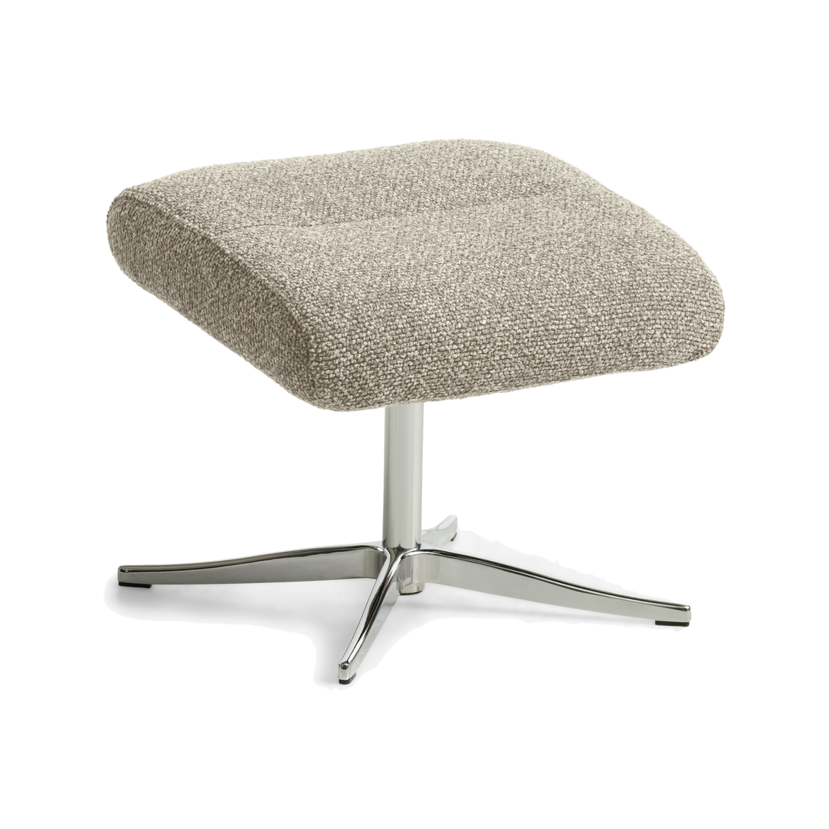 Lexpo Connor lænestol i beige med chromeben