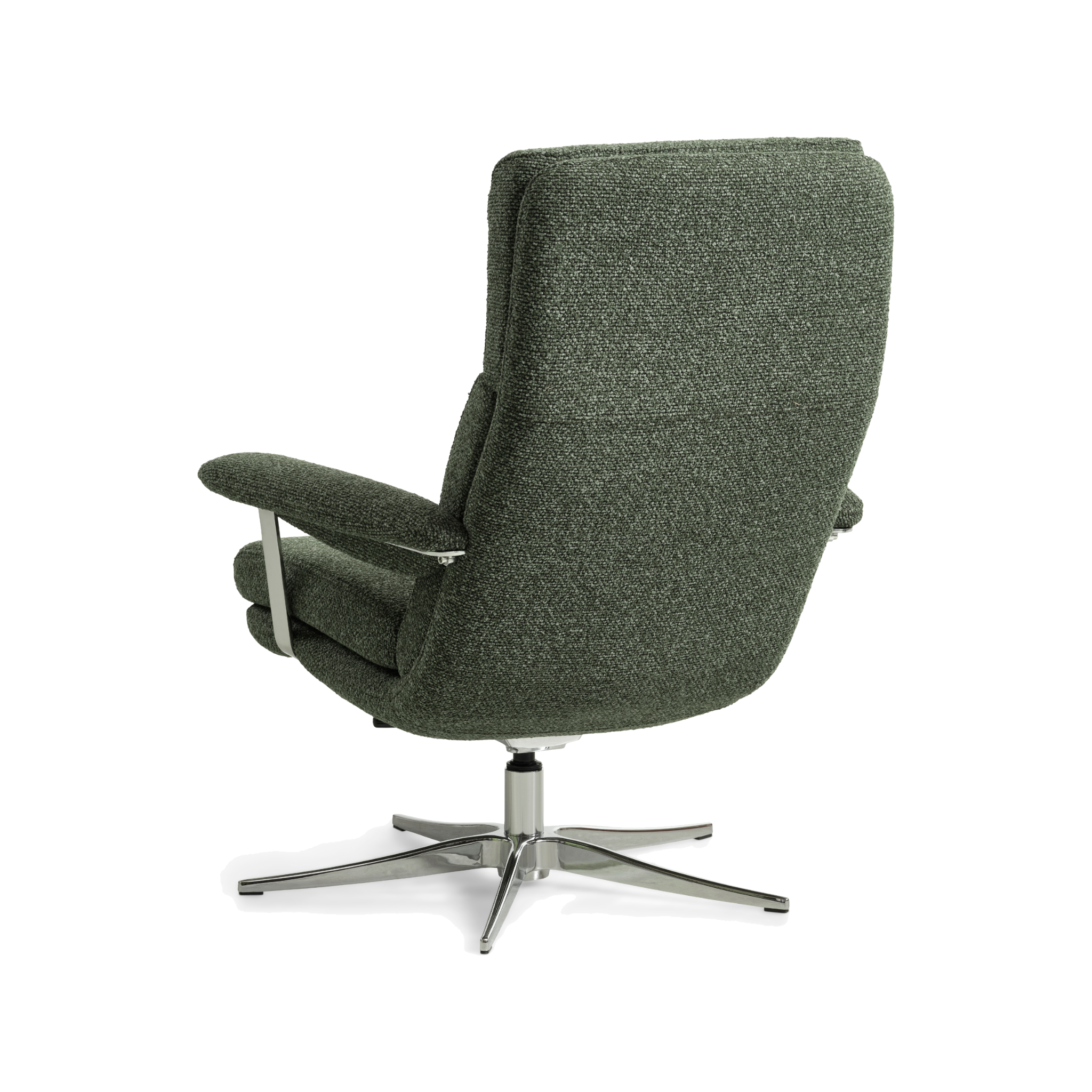 Lexpo Connor lænestol i winter moss green med chromeben