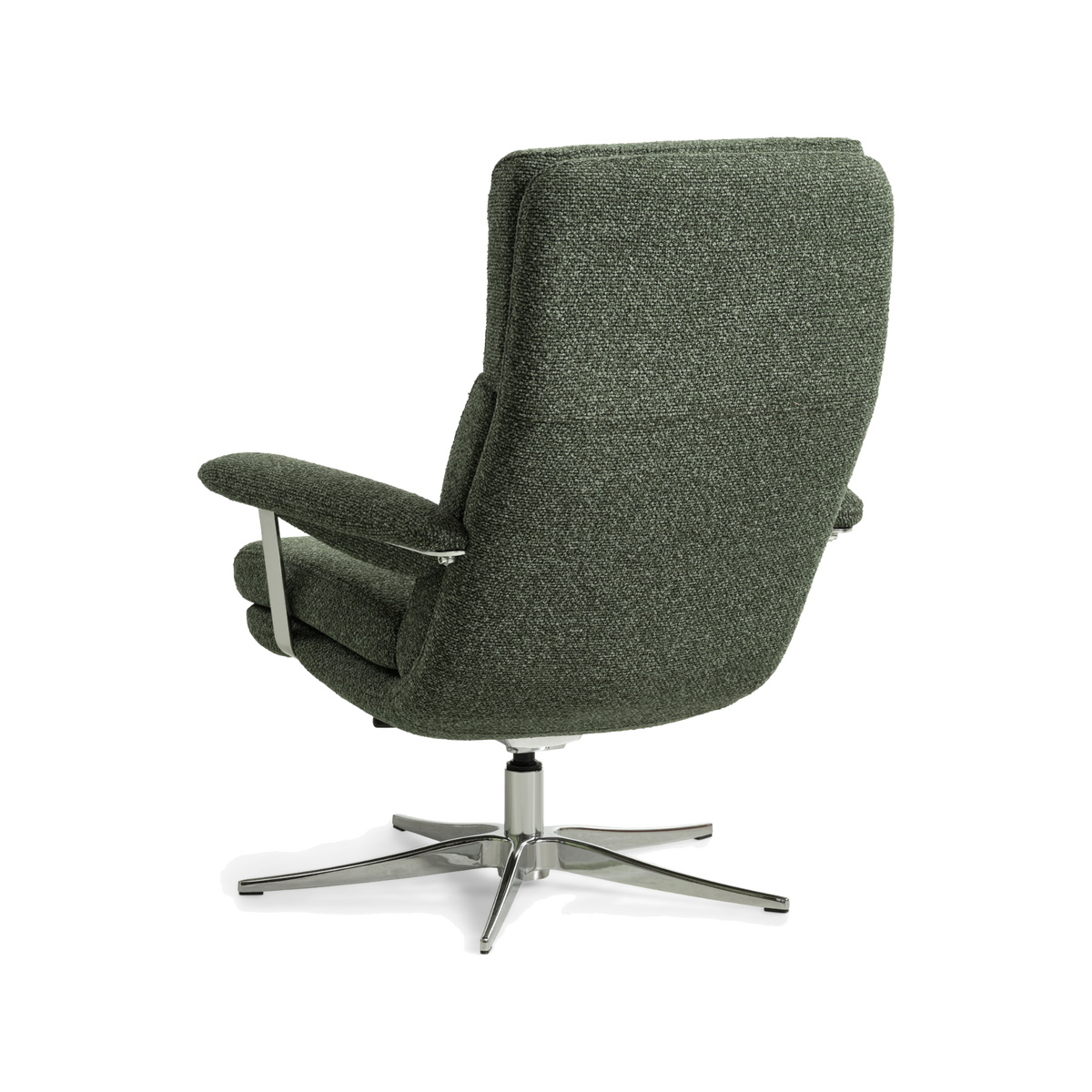 Lexpo Connor lænestol i winter moss green med chromeben