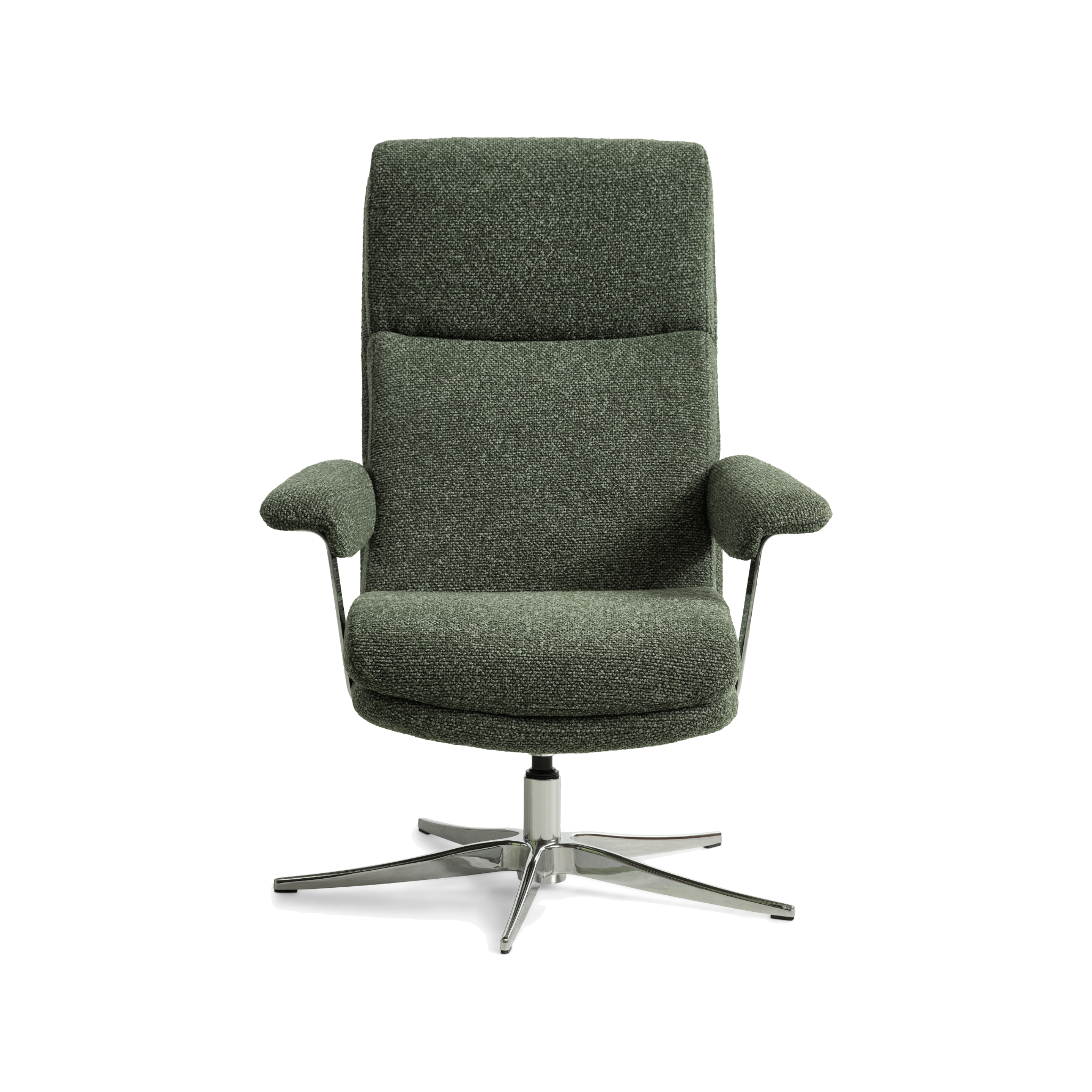 Lexpo Connor lænestol i winter moss green med chromeben
