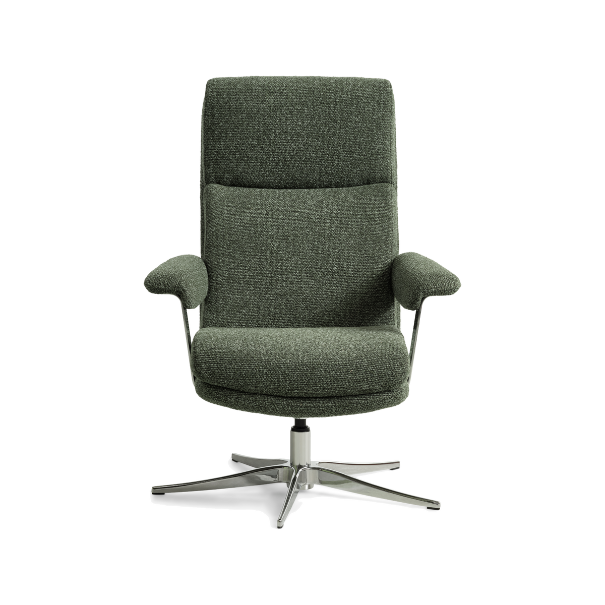 Lexpo Connor lænestol i winter moss green med chromeben