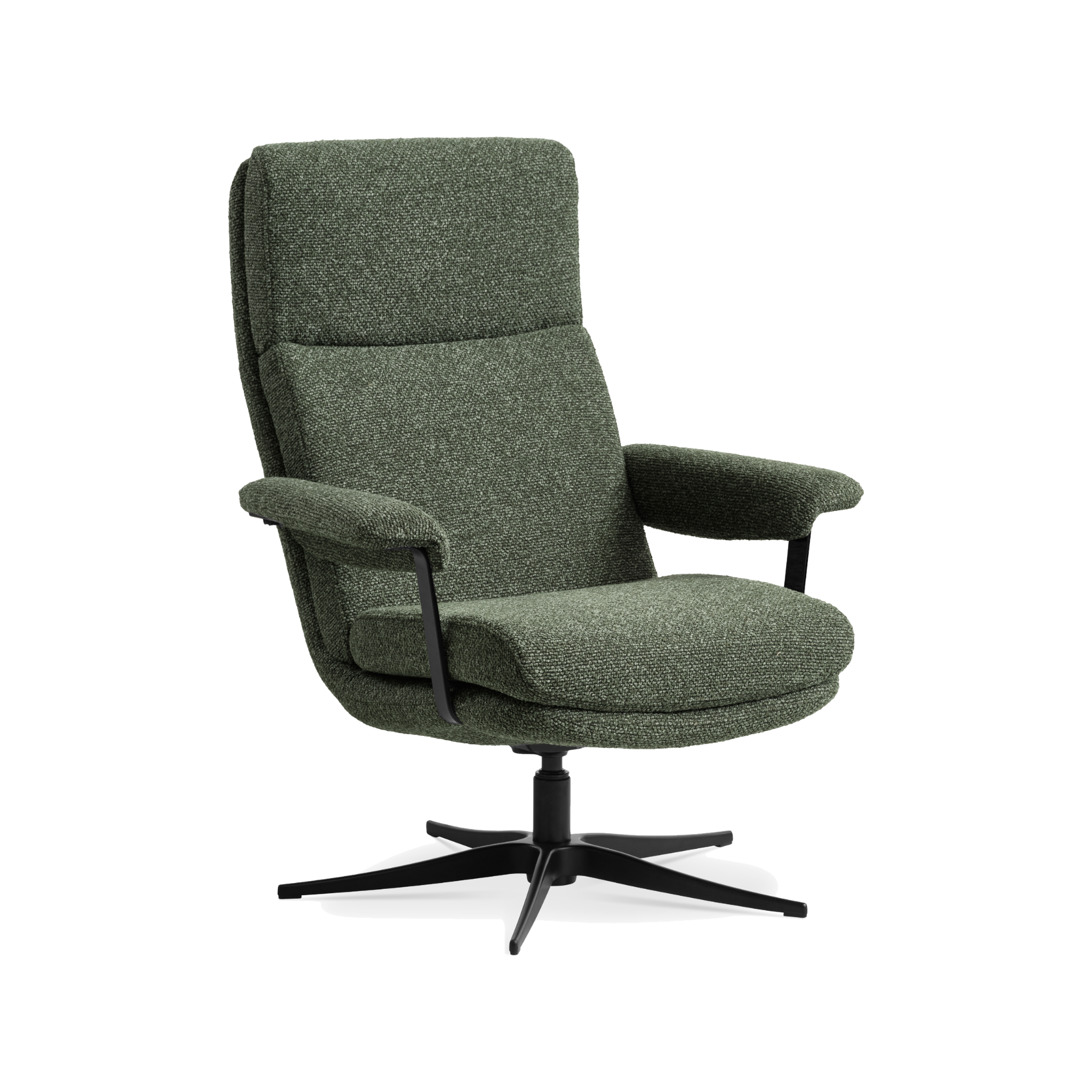 Lexpo Connor lænestol i winter moss green med sort stel