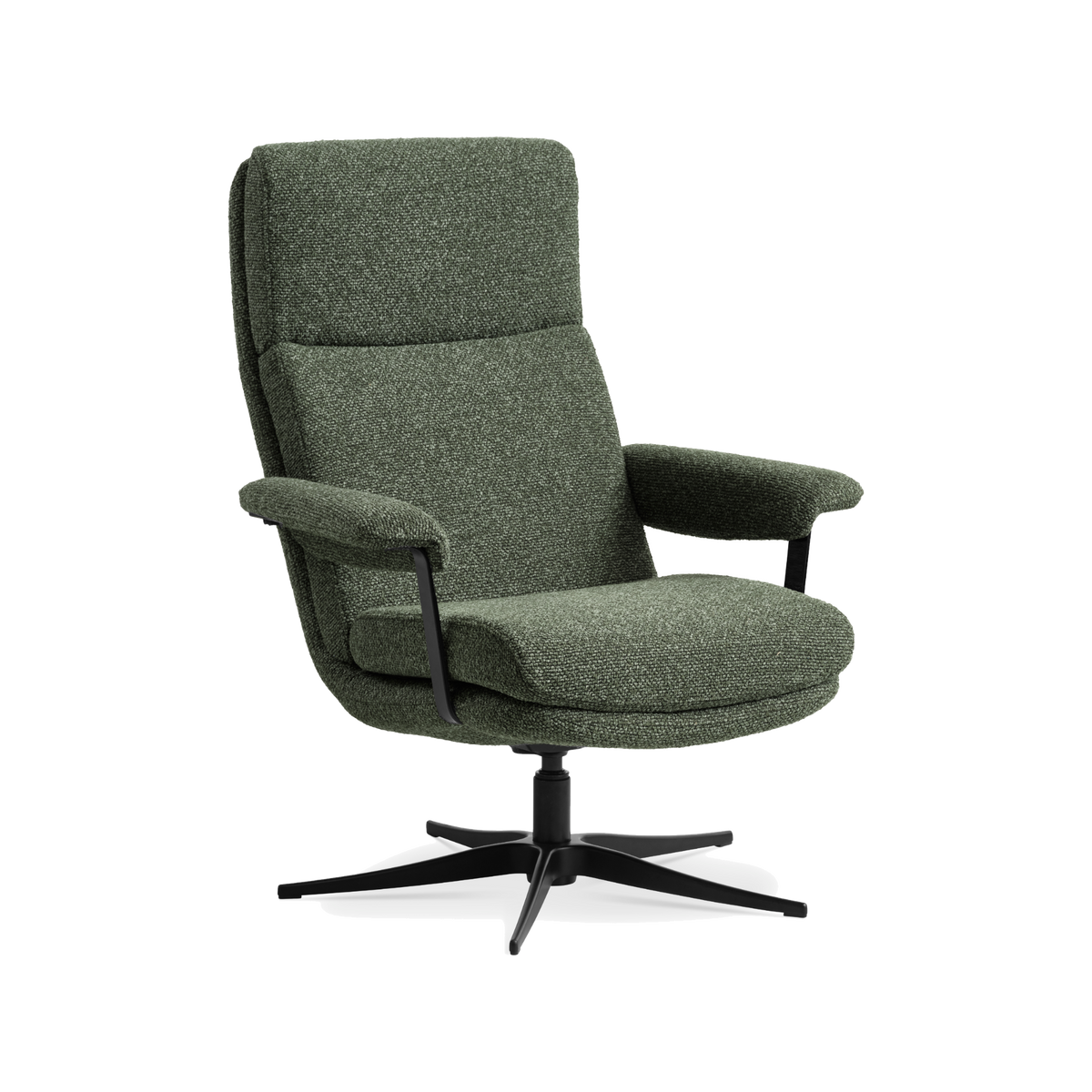 Lexpo Connor lænestol i winter moss green med sort stel
