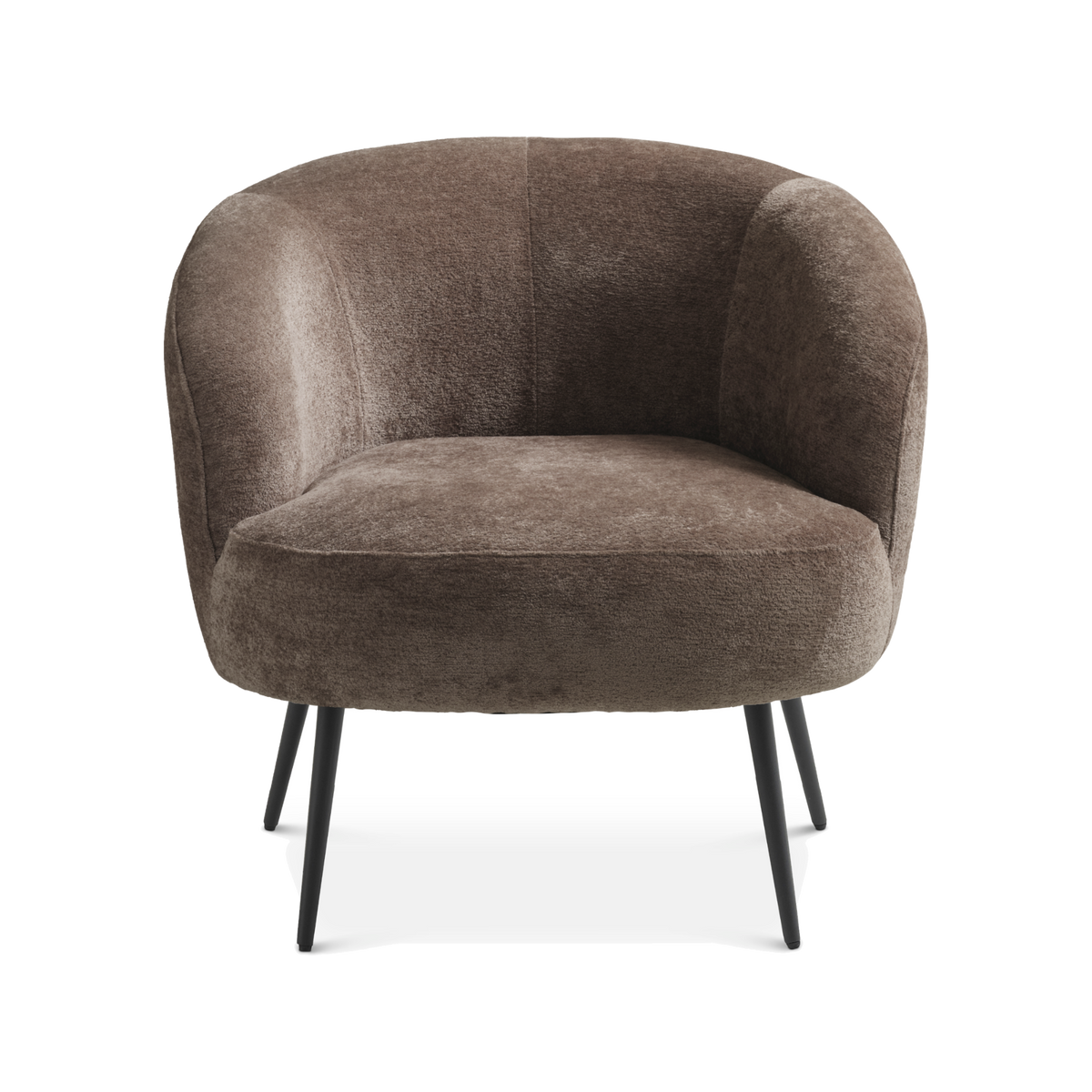 Lexpo Conrad loungestol i Beige stof med sort metalstel