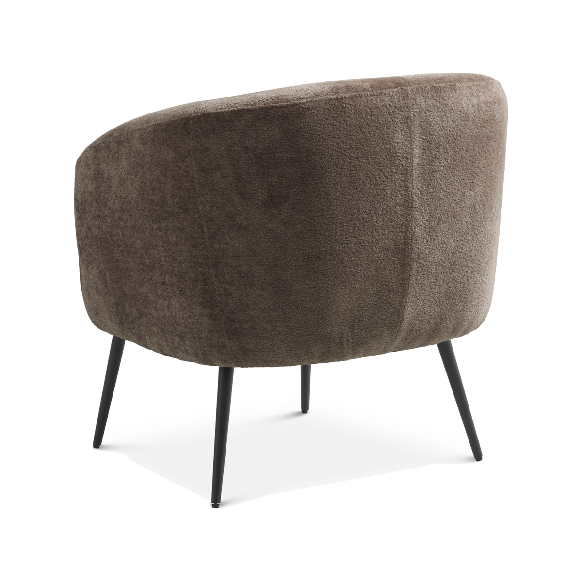Lexpo Conrad loungestol i Beige stof med sort metalstel