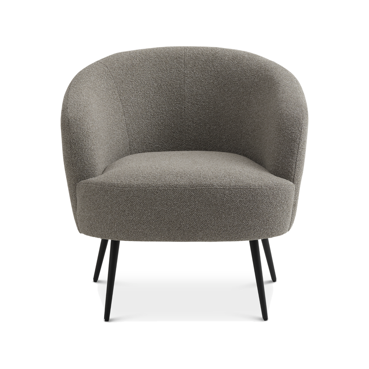 Lexpo Conrad loungestol i Mushroom stof med sort metalstel