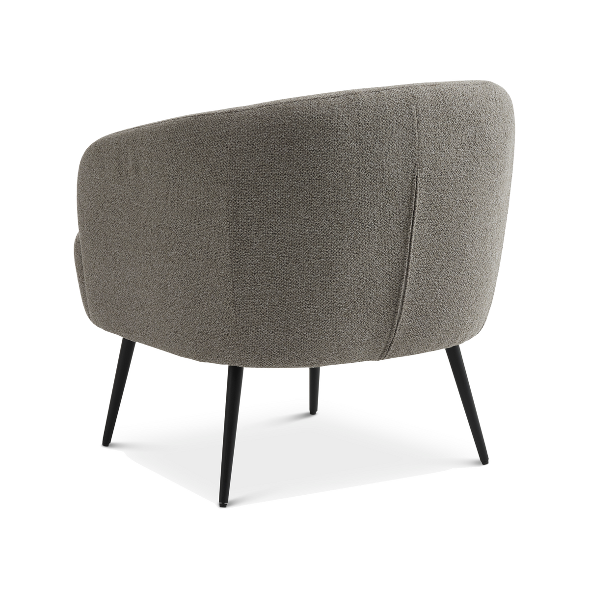 Lexpo Conrad loungestol i Mushroom stof med sort metalstel