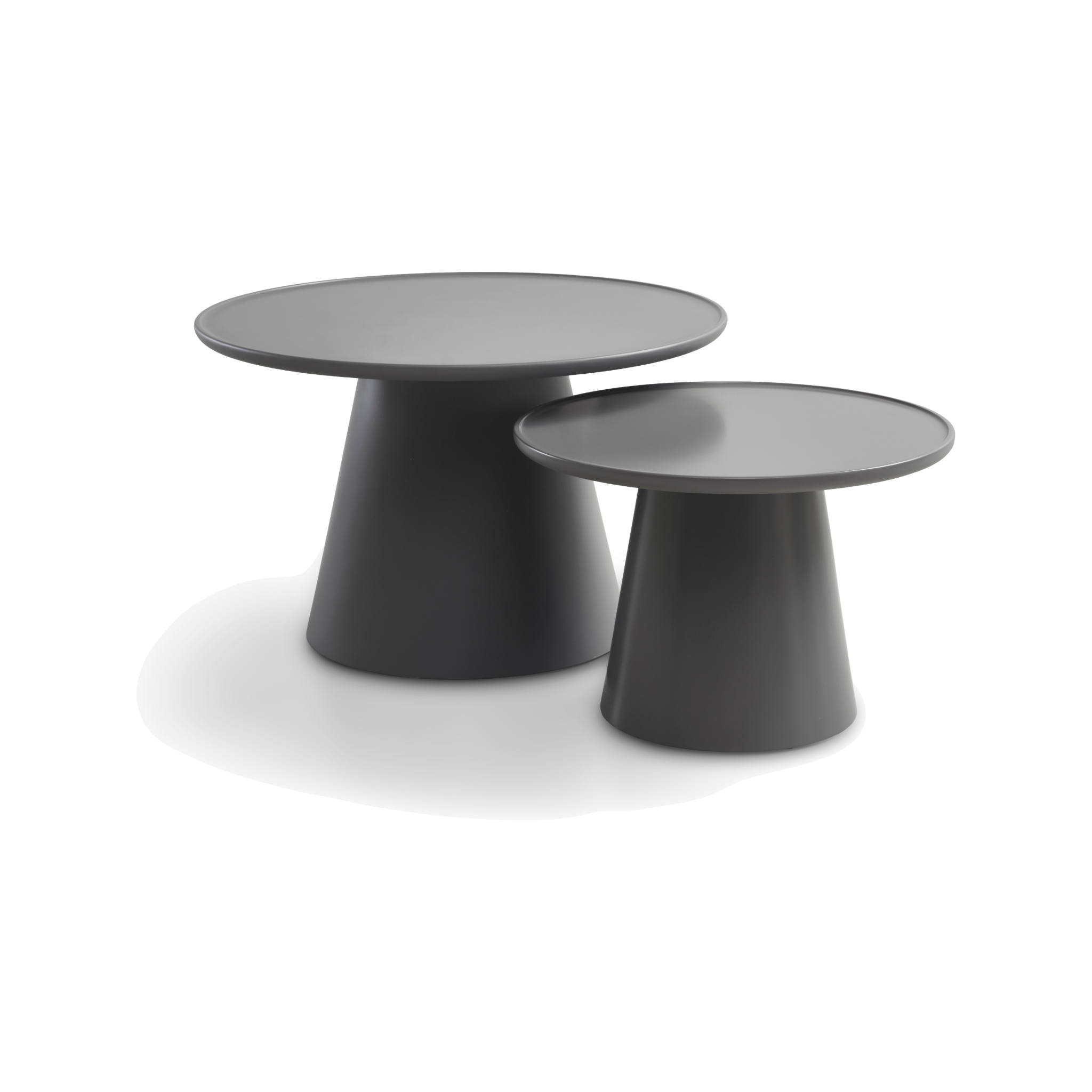 Lexpo Fraser sofabordssæt Ø60 og Ø80 cm i grey