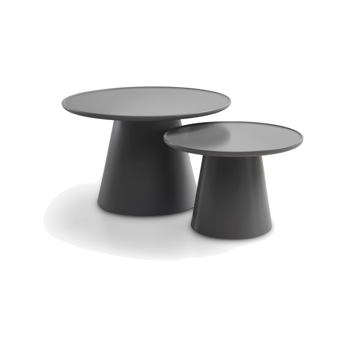 Lexpo Fraser sofabordssæt Ø60 og Ø80 cm i grey