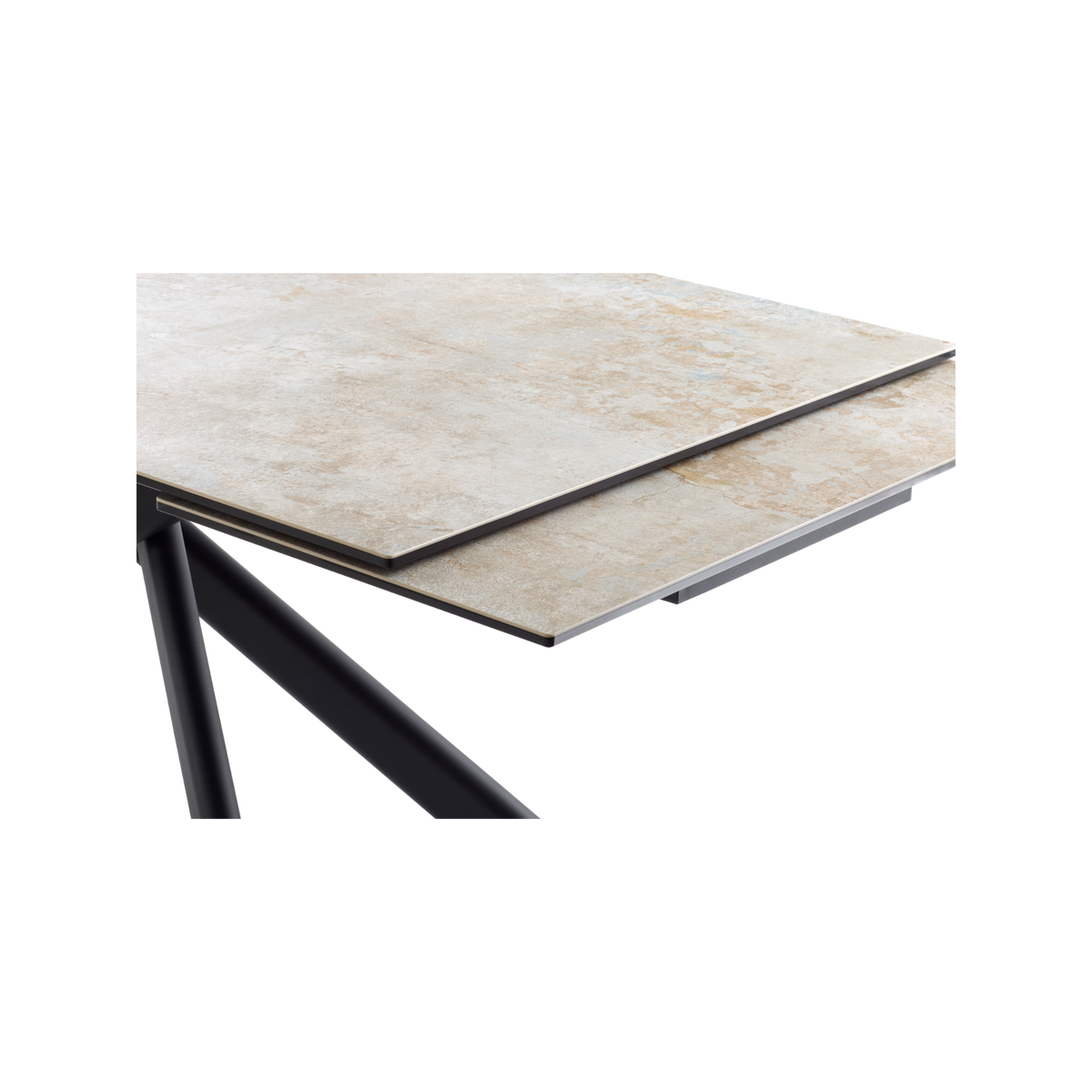 Lexpo Hudson spisebord i Taupe keramik, detalje af bordpladen