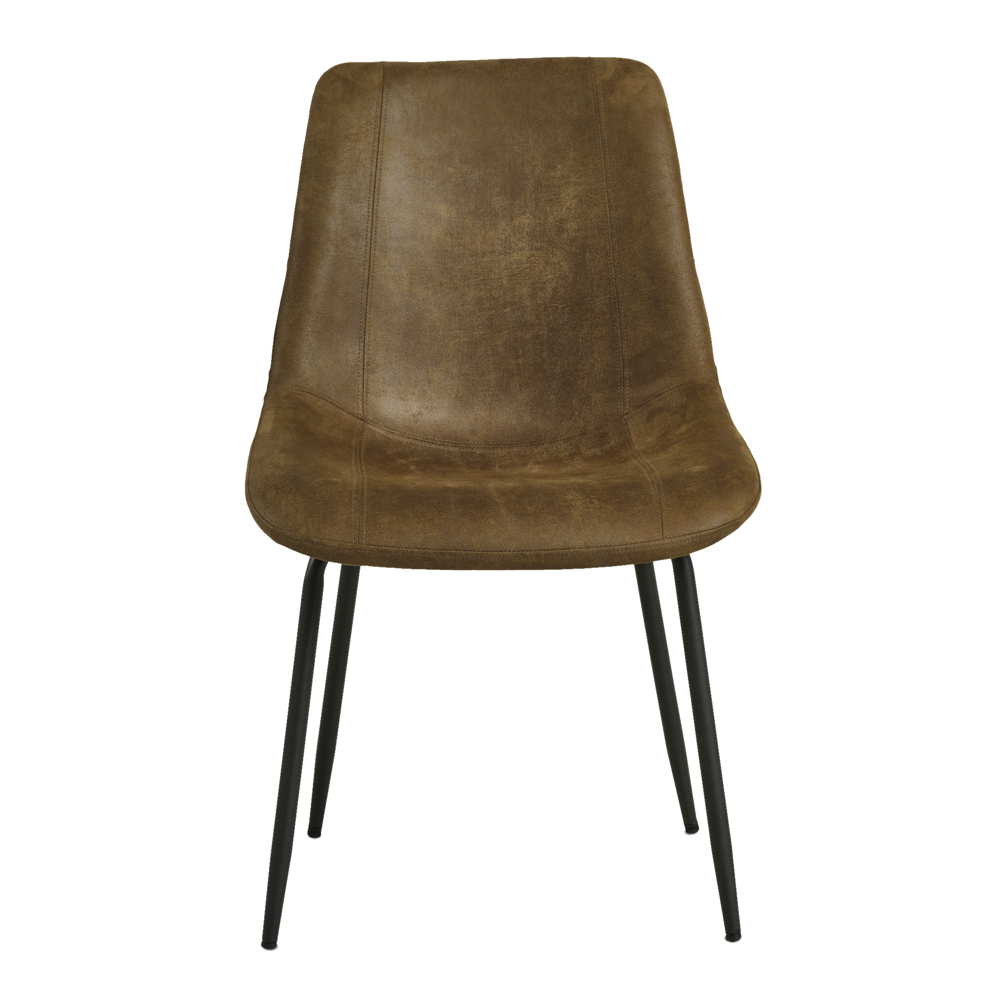 Lexpo Jade spisebordsstol i Bull microfiberlæder Moss Green med sort metalstel