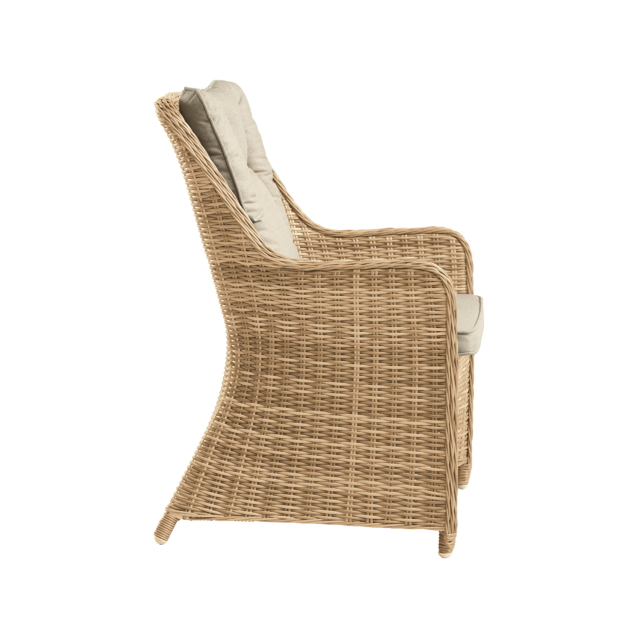 Lexpo Lombok havestol i natur polyrattan med hynder