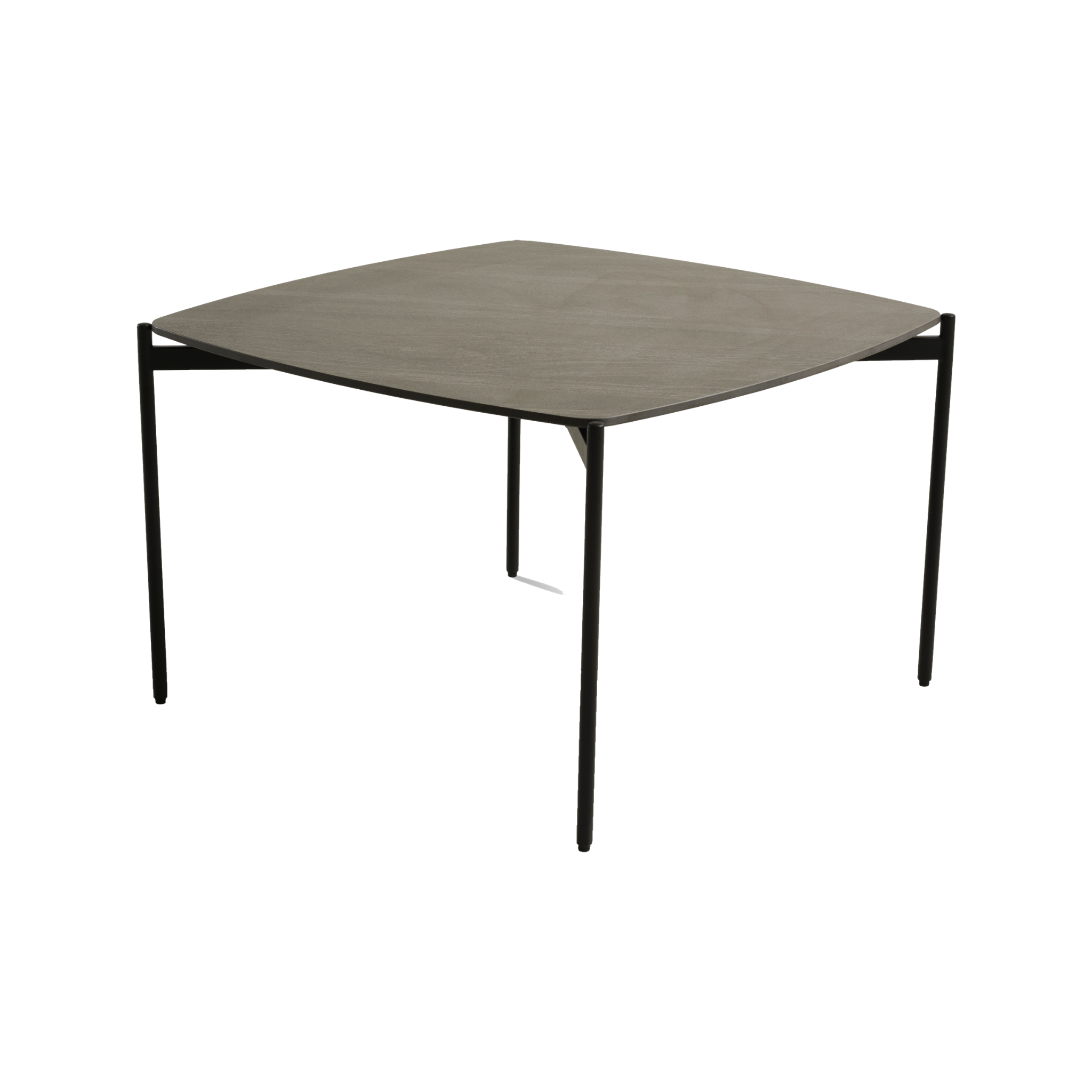 Lexpo Malta sofabord i anthracite keramik med 50 cm sorte metalben