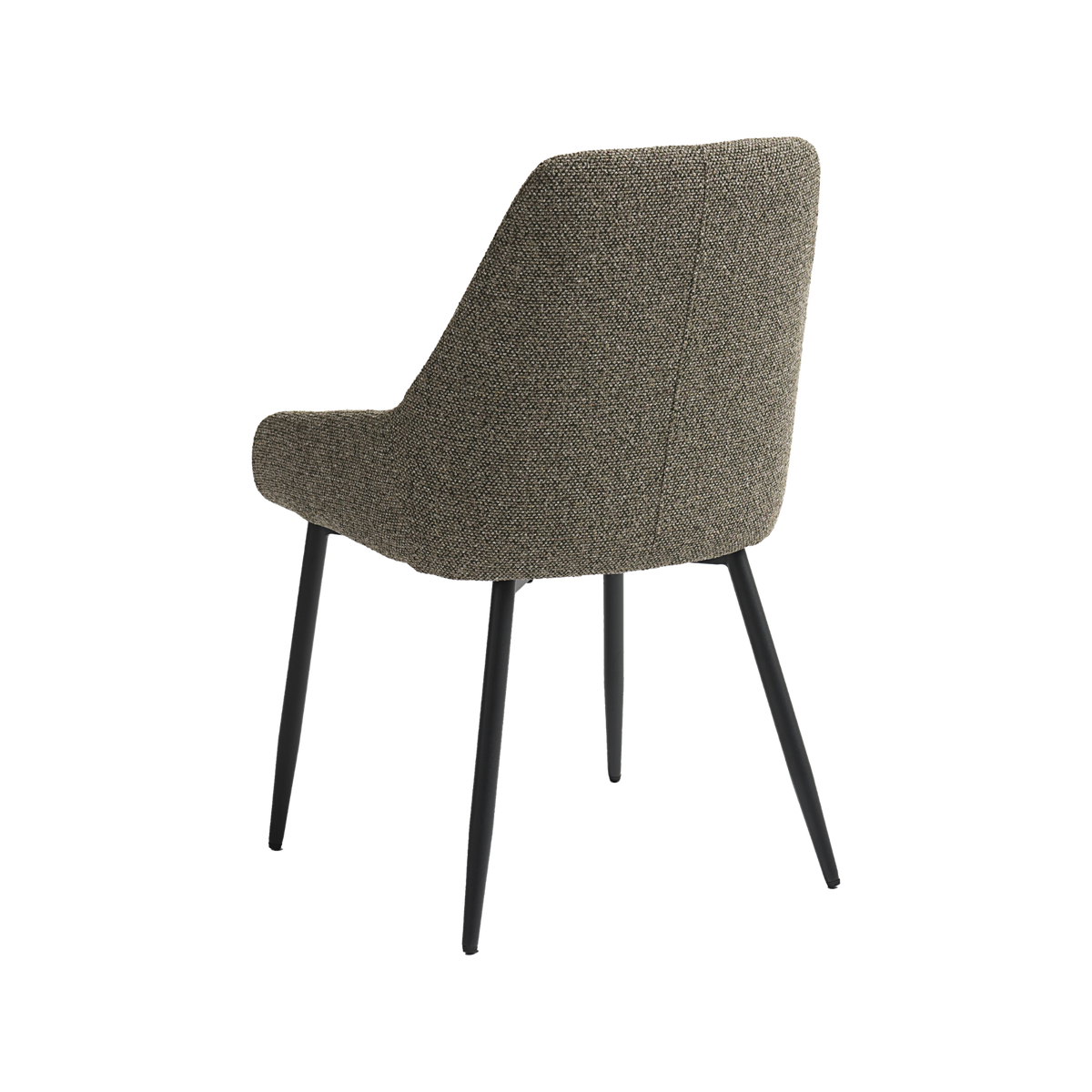 Lexpo Mike spisebordsstol i Serenity stof Olive med sort metalstel