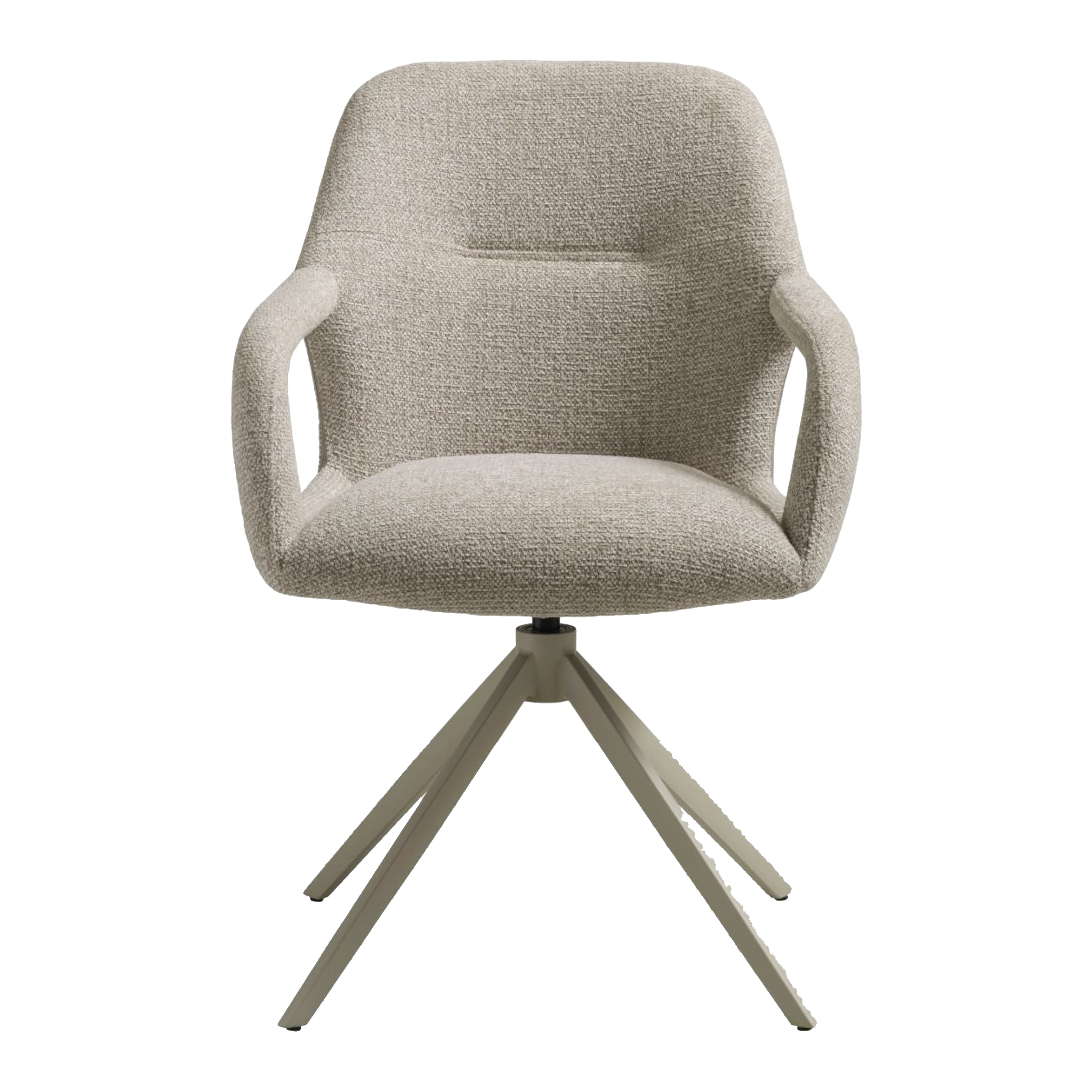 Lexpo Rose spisebordsstol i Milan stof Beige med drejefod i beige