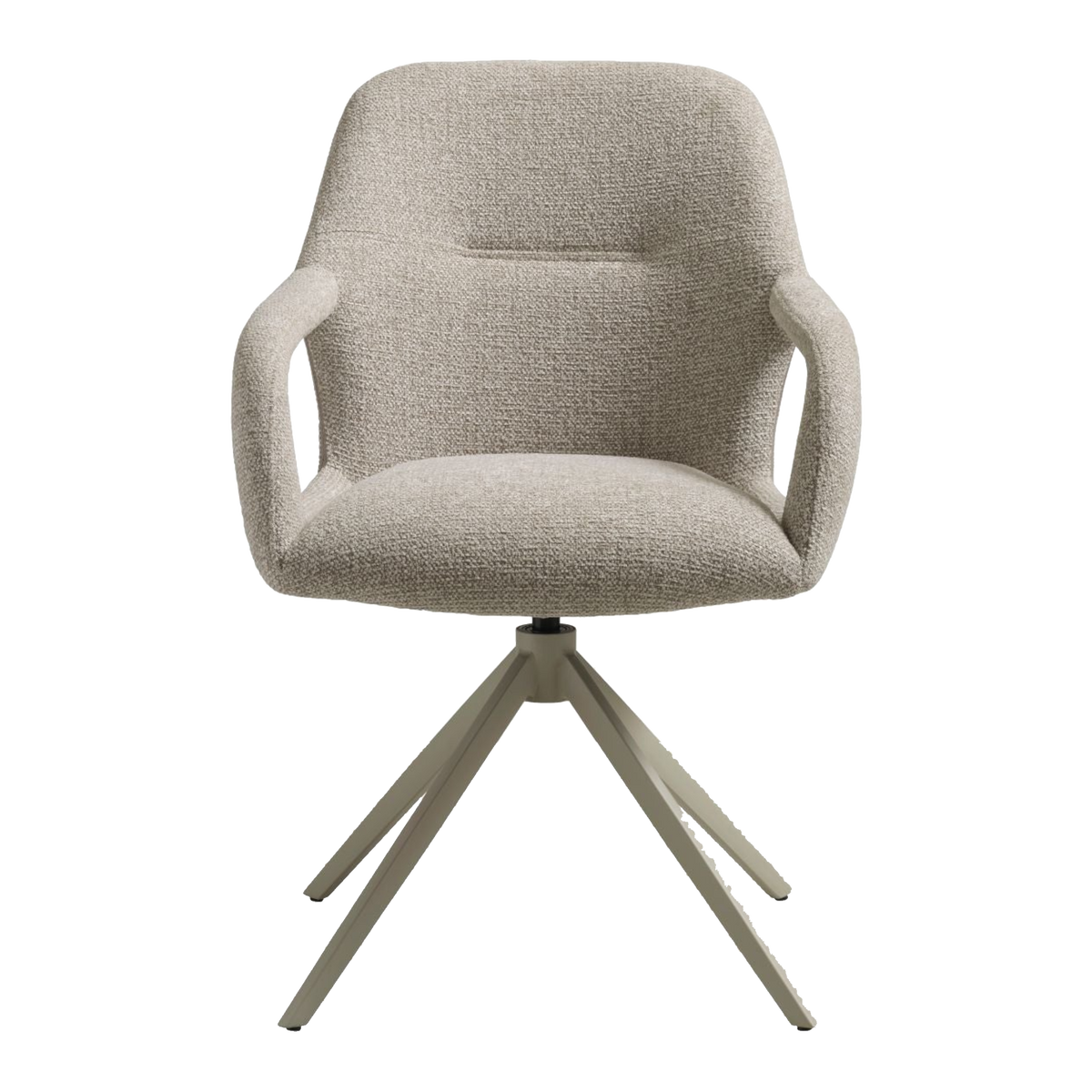 Lexpo Rose spisebordsstol i Milan stof Beige med drejefod i beige