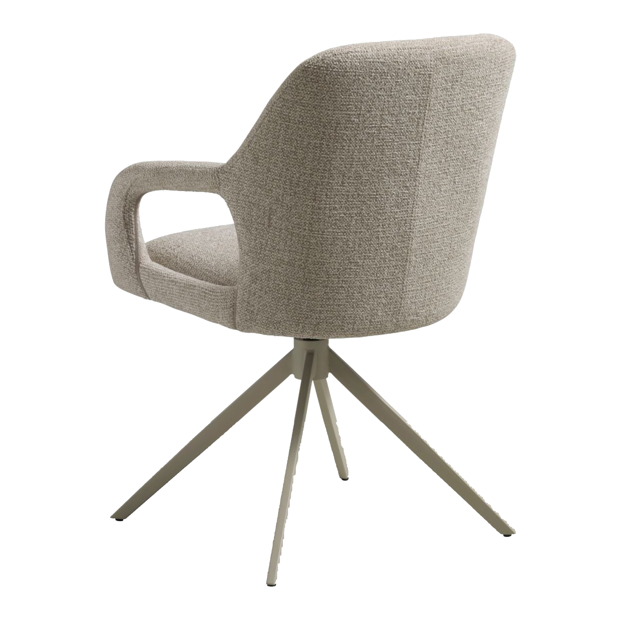 Lexpo Rose spisebordsstol i Milan stof Beige med drejefod i beige