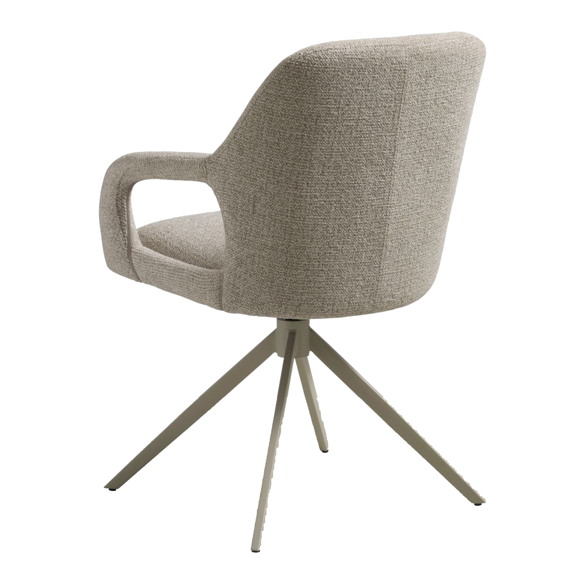 Lexpo Rose spisebordsstol i Milan stof Beige med drejefod i beige