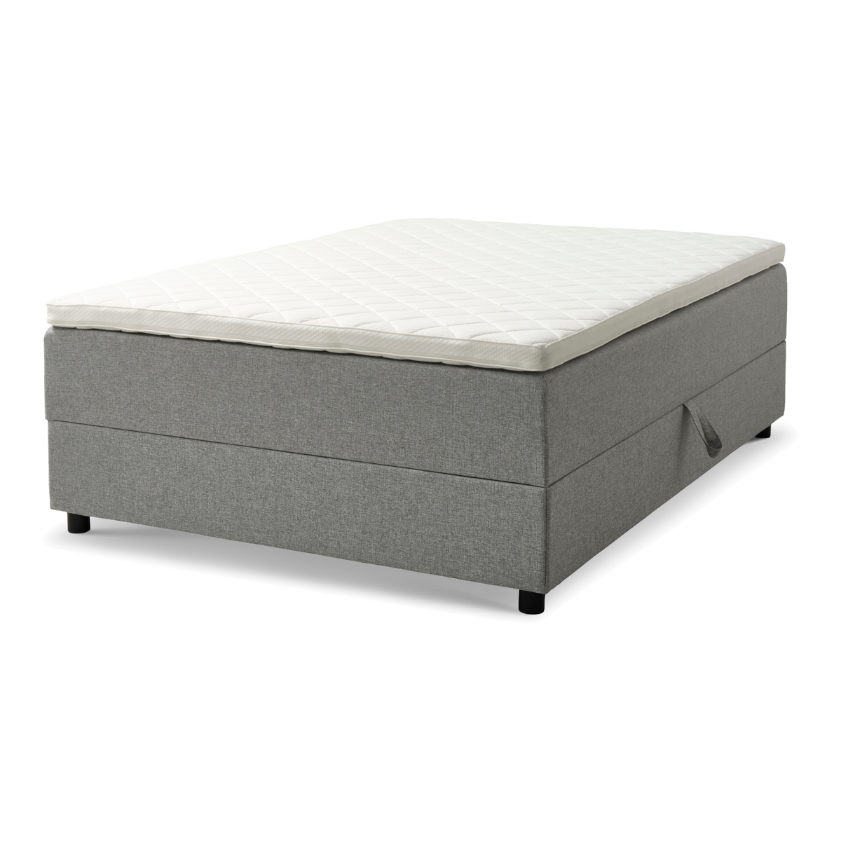 Lexpo Space Dreams boxmadras med opbevaring 140 x 200 cm i Light Grey med topmadras