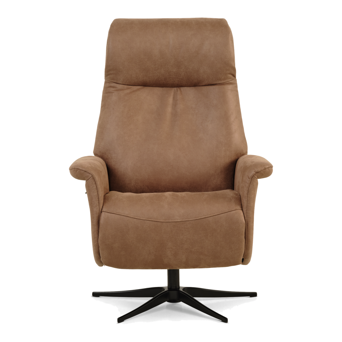 Lexpo Tristan lænestol med recliner og manuel justering i almond bull microfiberlæder