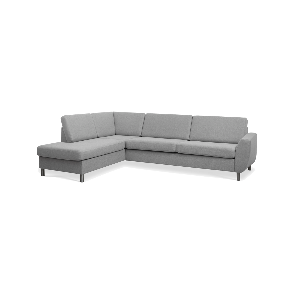 Lexpo Wendy sofa med open-end, venstrevendt (opstilling 3) i Austin stof Light Granite