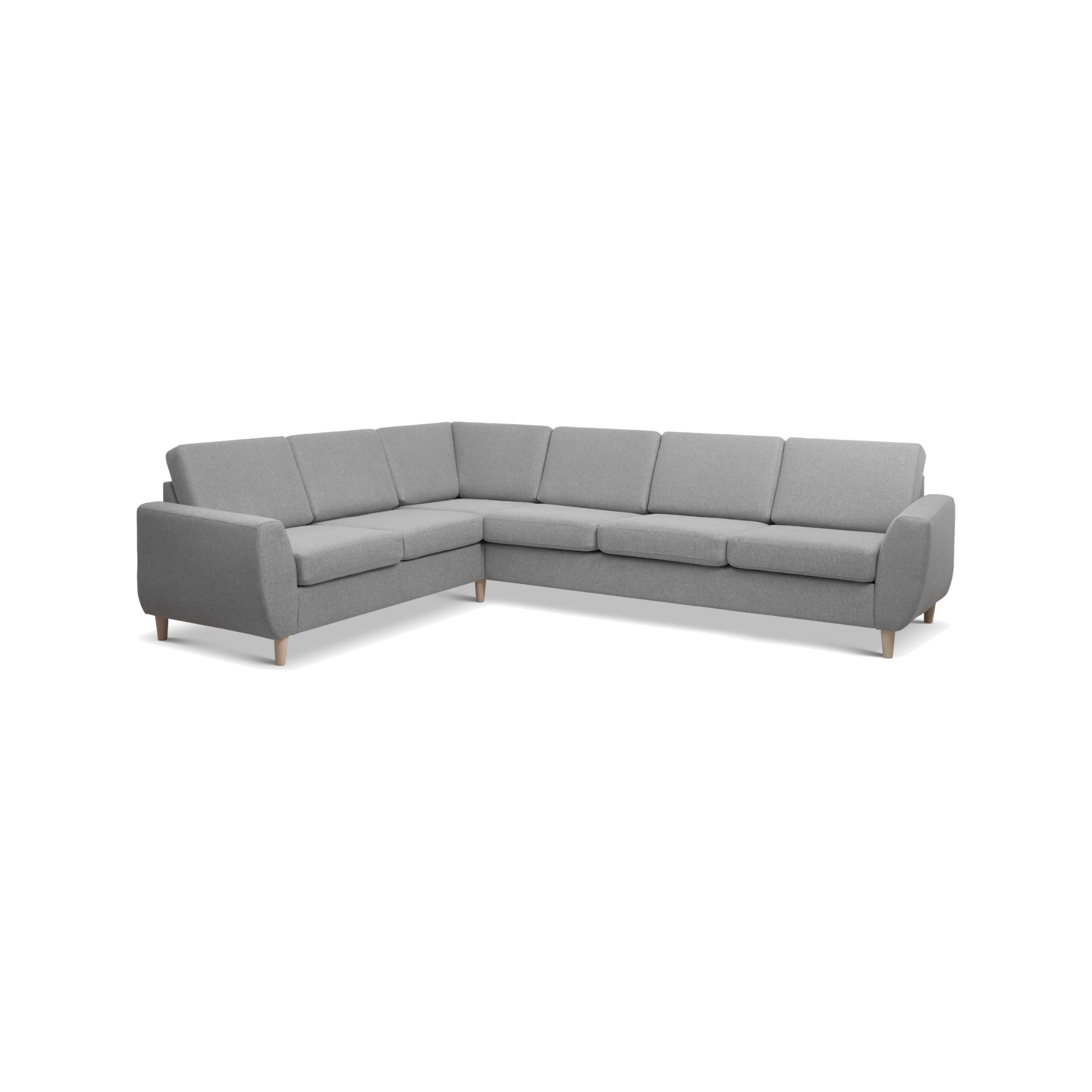 Lexpo Wendy hjørnesofa (opstilling 5) i Austin stof Light Granite
