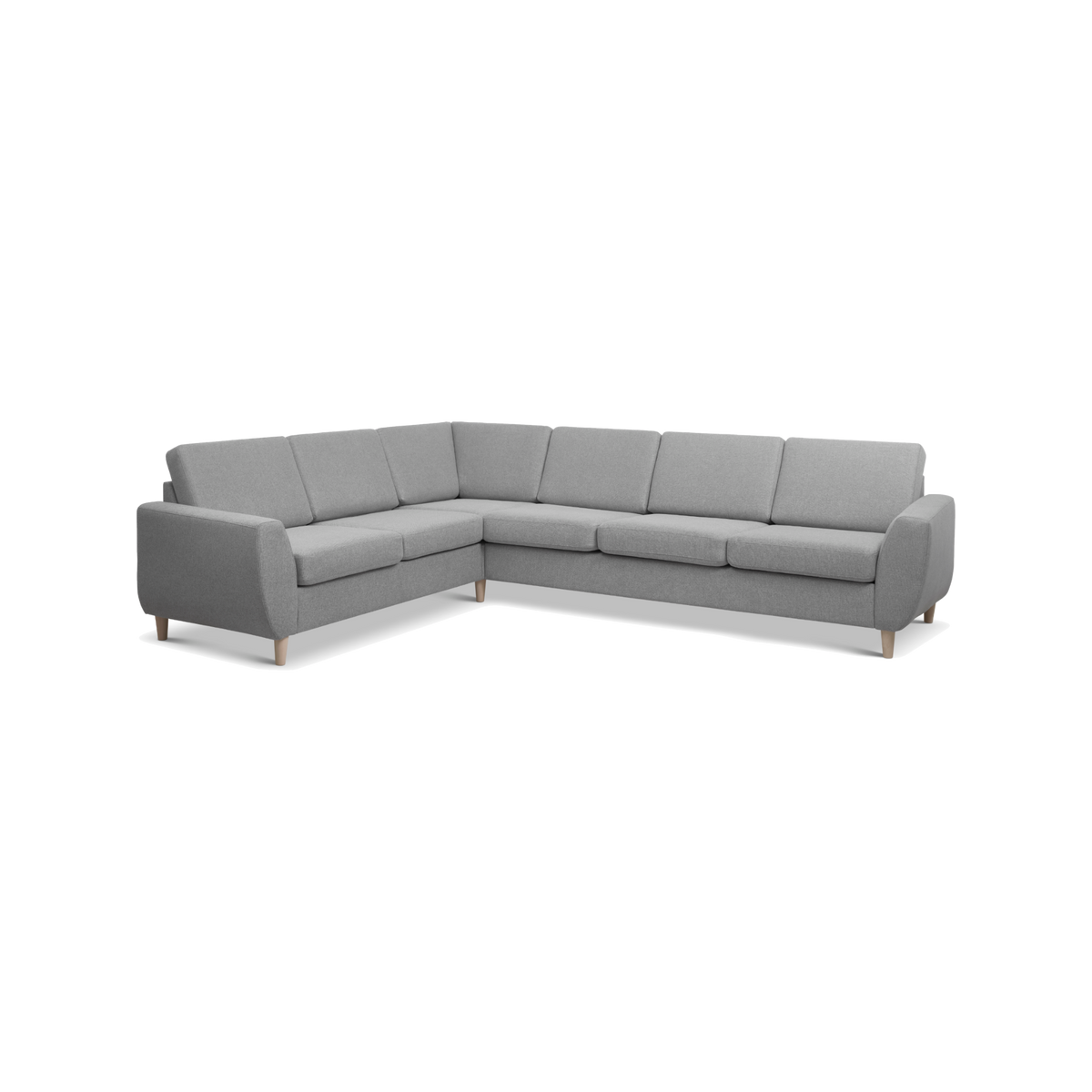 Lexpo Wendy hjørnesofa (opstilling 5) i Austin stof Light Granite
