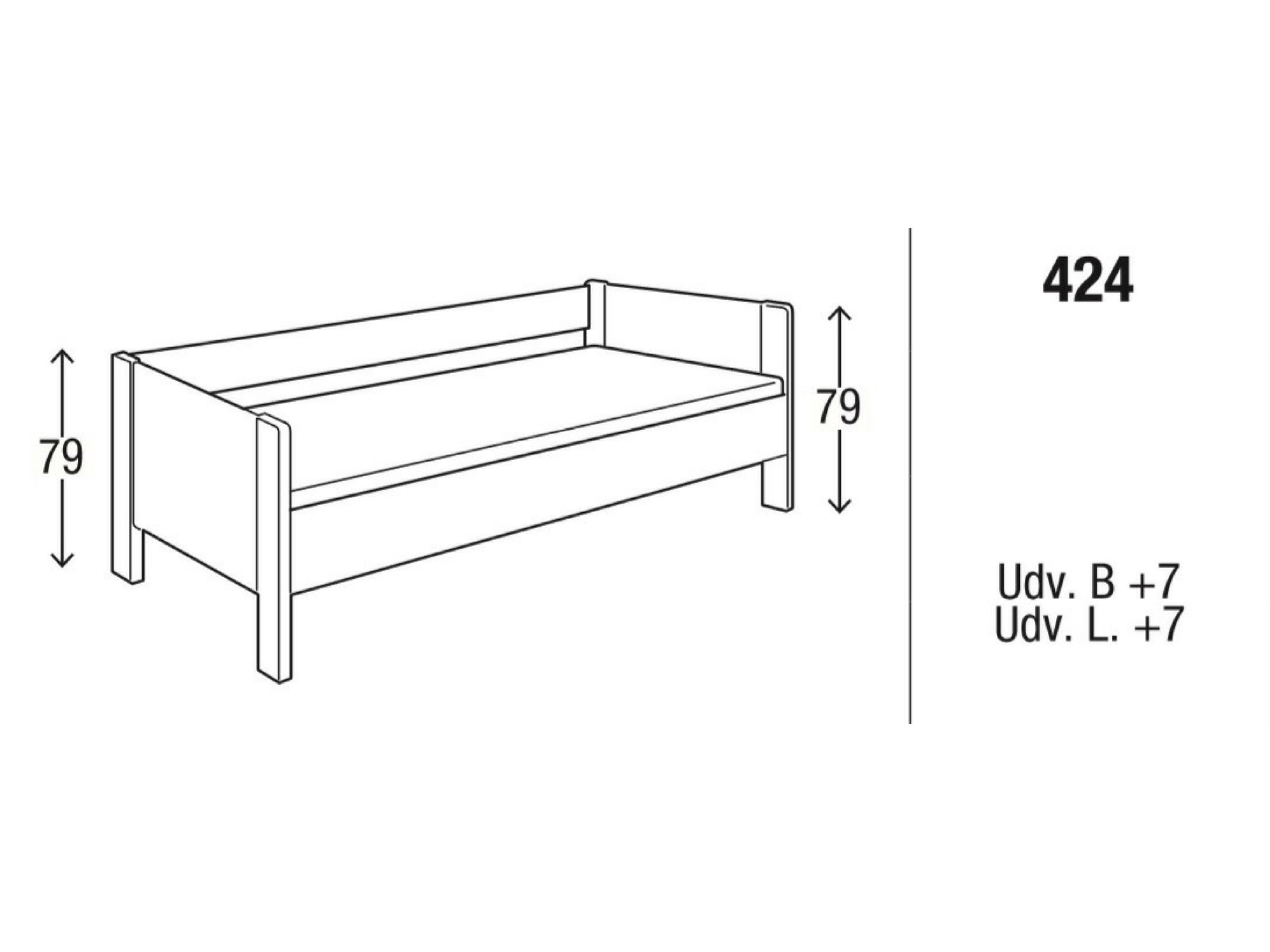Sengeramme model 424