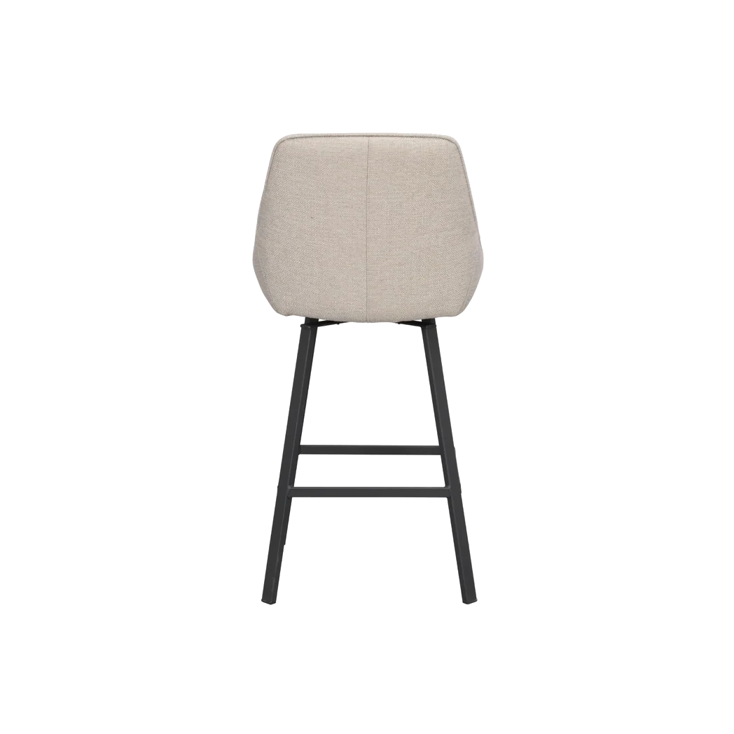 Rowico Alison counterstol i beige stof med sorte metalben