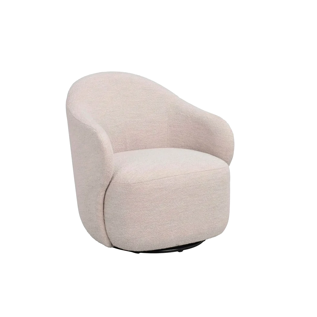Rowico Chapeltown loungestol i lys beige stof