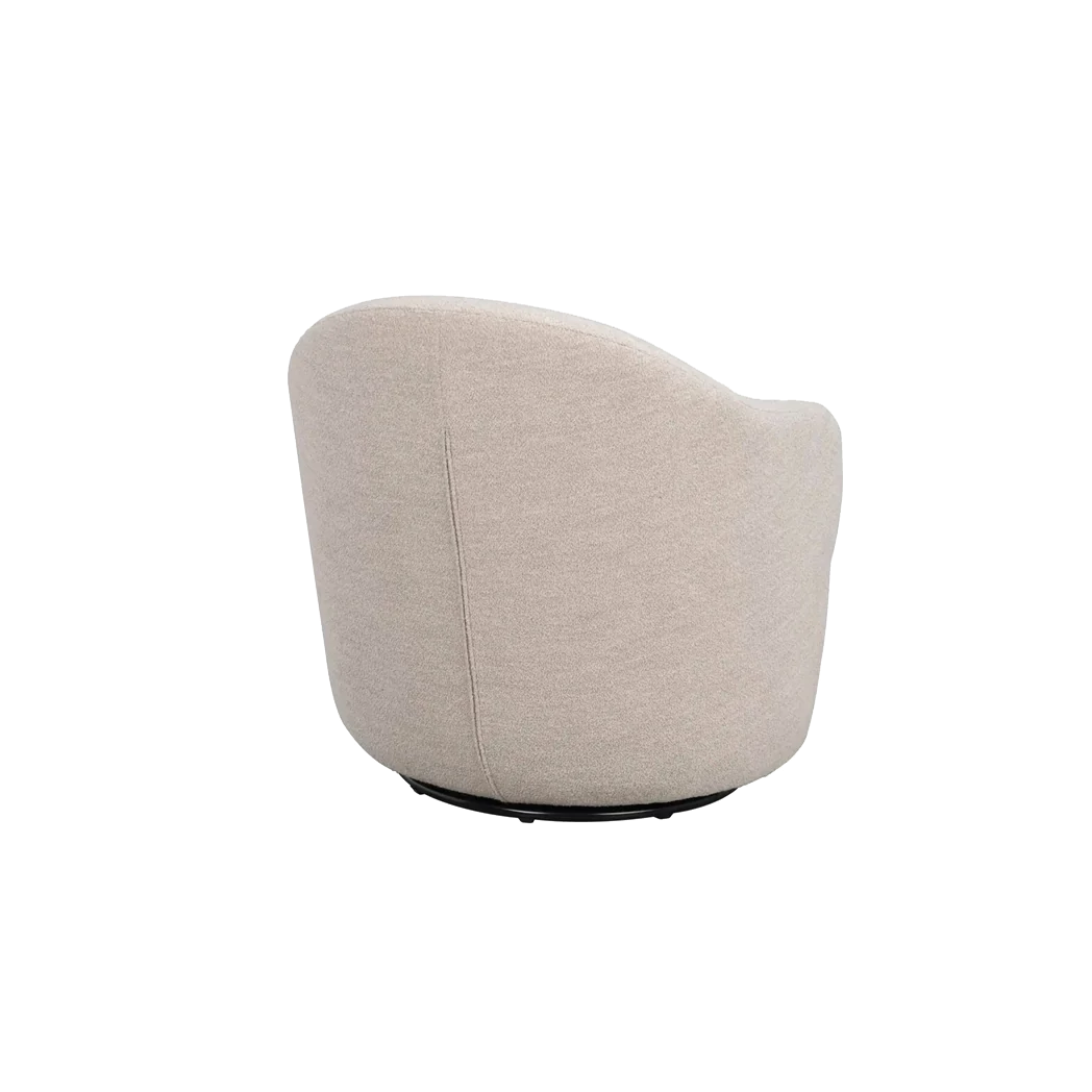 Rowico Chapeltown loungestol i lys beige stof