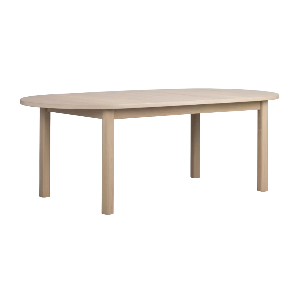 Rowico Gifford spisebord i hvidpigmenteret eg