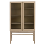 Rowico Meadowbrook vitrineskab H160 cm i hvidpigmenteret eg