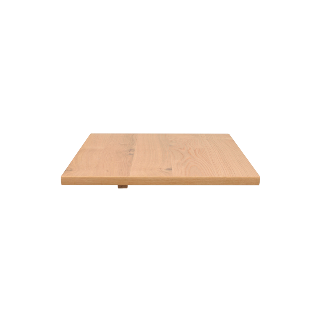 Rowico Melfort tillægsplade i lakeret eg, set skråt