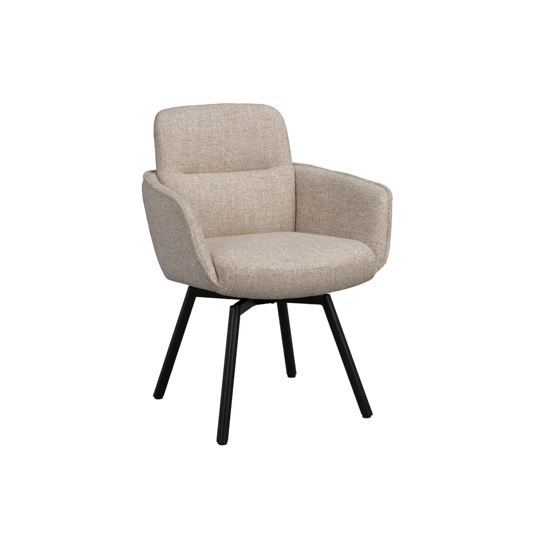 Rowico Roswell spisebordsstol i lys beige stof